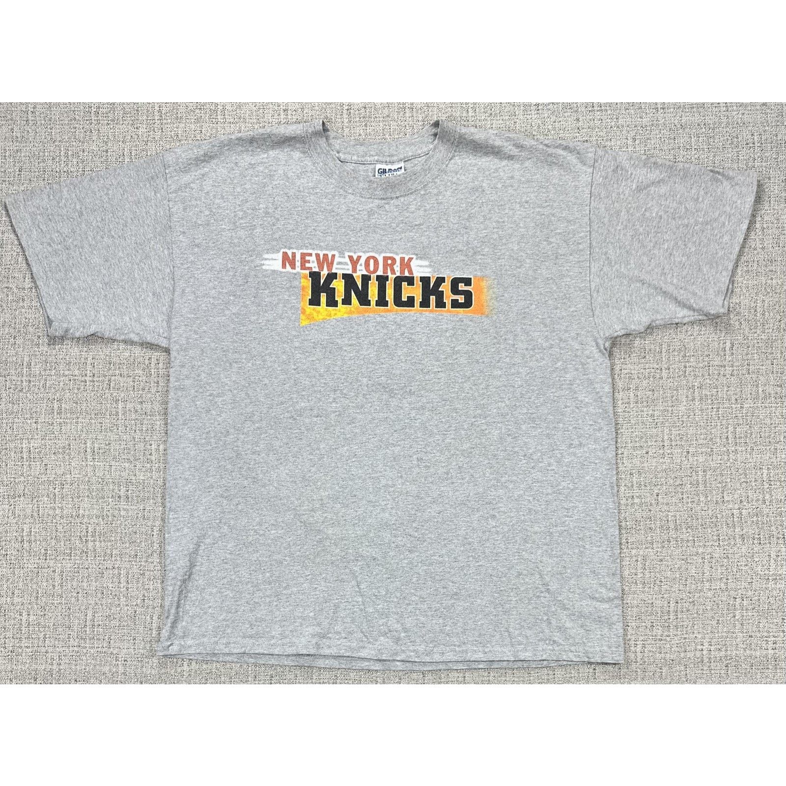 Gildan New York Knicks Shirt XL Dunking Skyline 98 99 Double Sided Size US XL / EU 56 / 4 - 1 Thumbnail