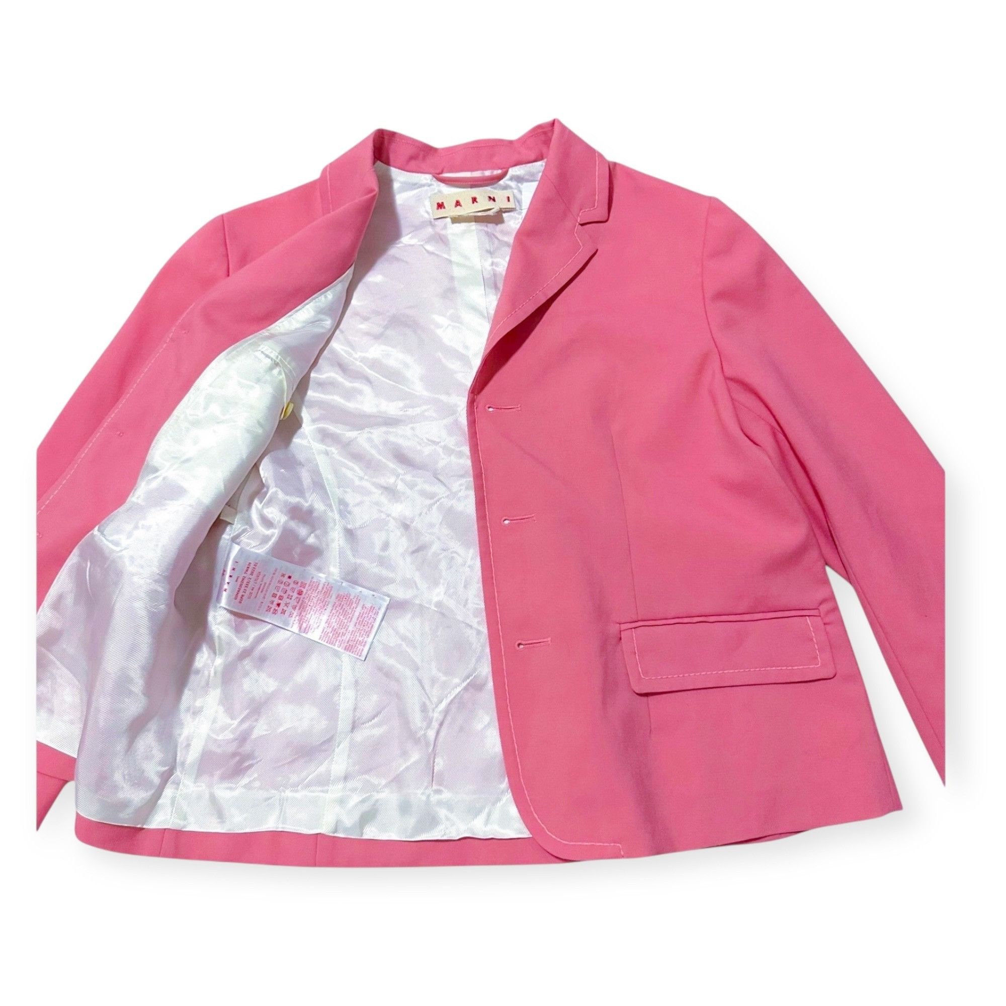 Marni Marni Pink Tailored virgin wool jacket, Size 44 Italy, New Size M / US 6-8 / IT 42-44 - 11 Thumbnail