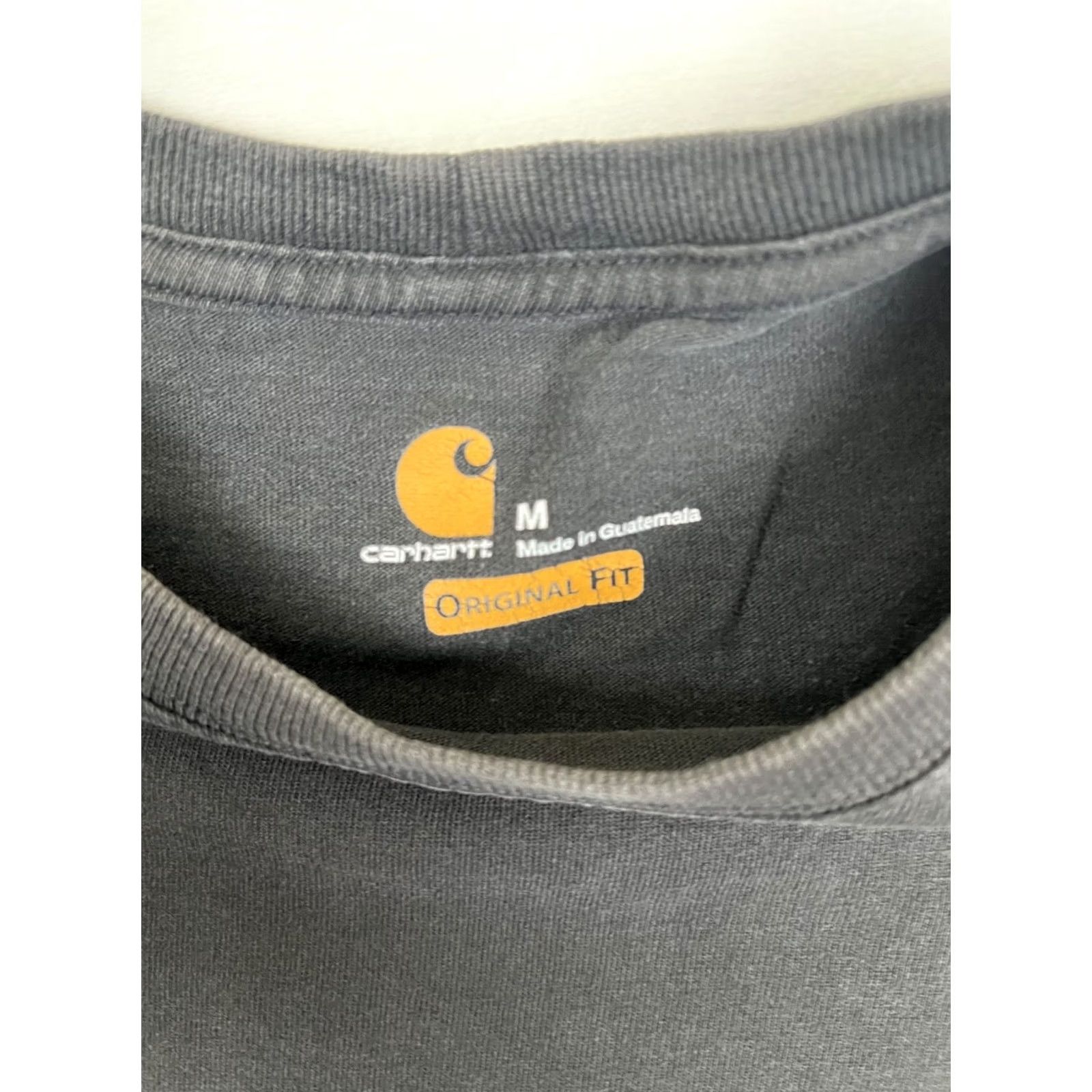 Carhartt VINTAGE Carhartt Long Sleeve T-Shirt Mens Medium Black 90s Classic Grunge Outdoor Sleeve Spell Out Faded Tee Size US M / EU 48-50 / 2 - 7 Thumbnail
