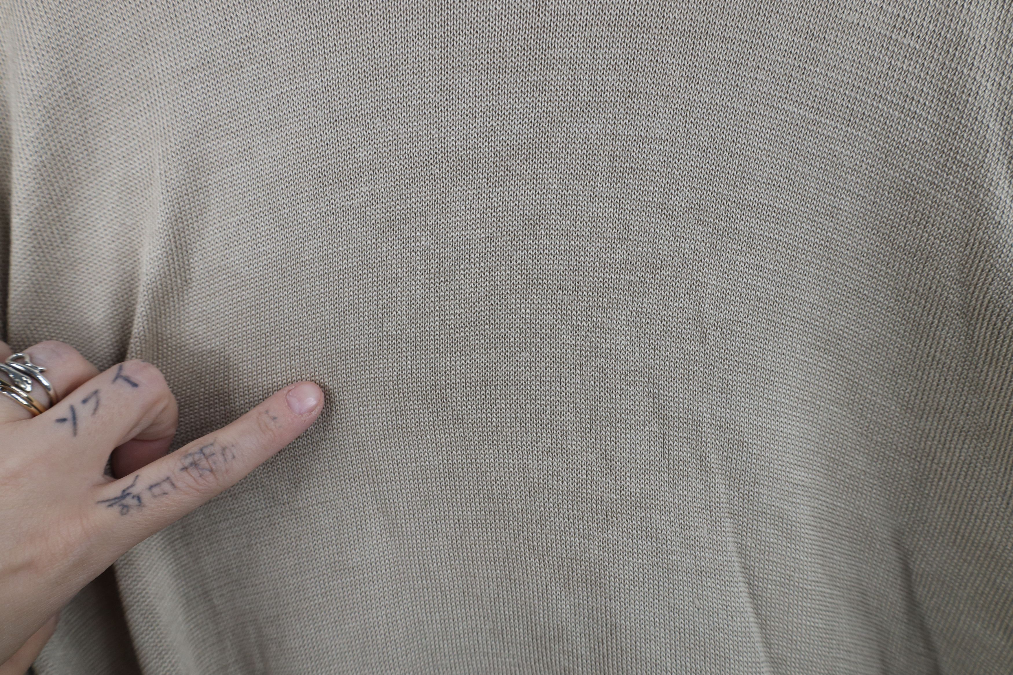 Gemelli Vintage 90s Genelli Lightweight Knit Crewneck Sweater Beige Size US XXL / EU 58 / 5 - 11 Thumbnail