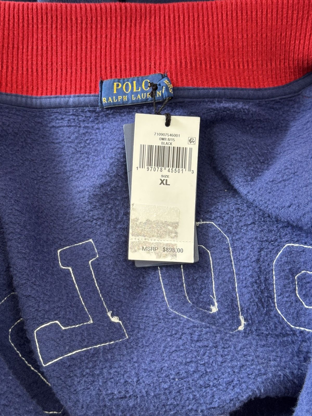 Designer × Polo Ralph Lauren × Vintage POLO RALPH LAUREN FOOTBALL RARE VARSITY JACKET Size US XL / EU 56 / 4 - 14 Thumbnail