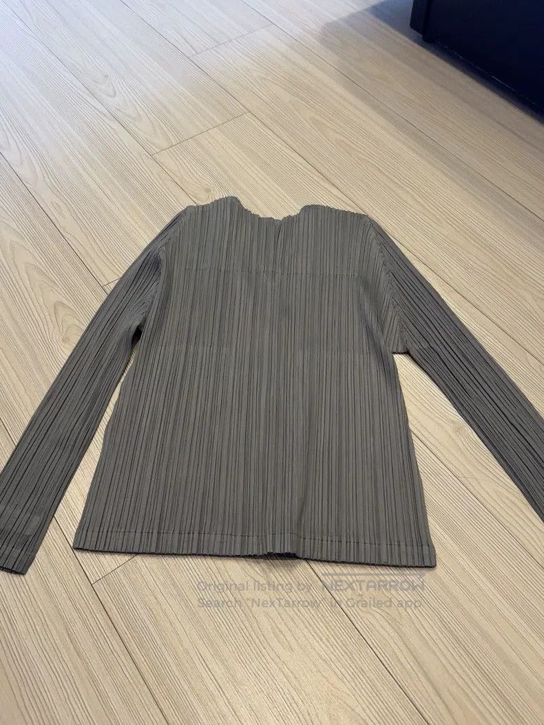 Issey Miyake Issey Miyake Dark gray zip-up cardigan Size L / US 10 / IT 46 - 5 Thumbnail