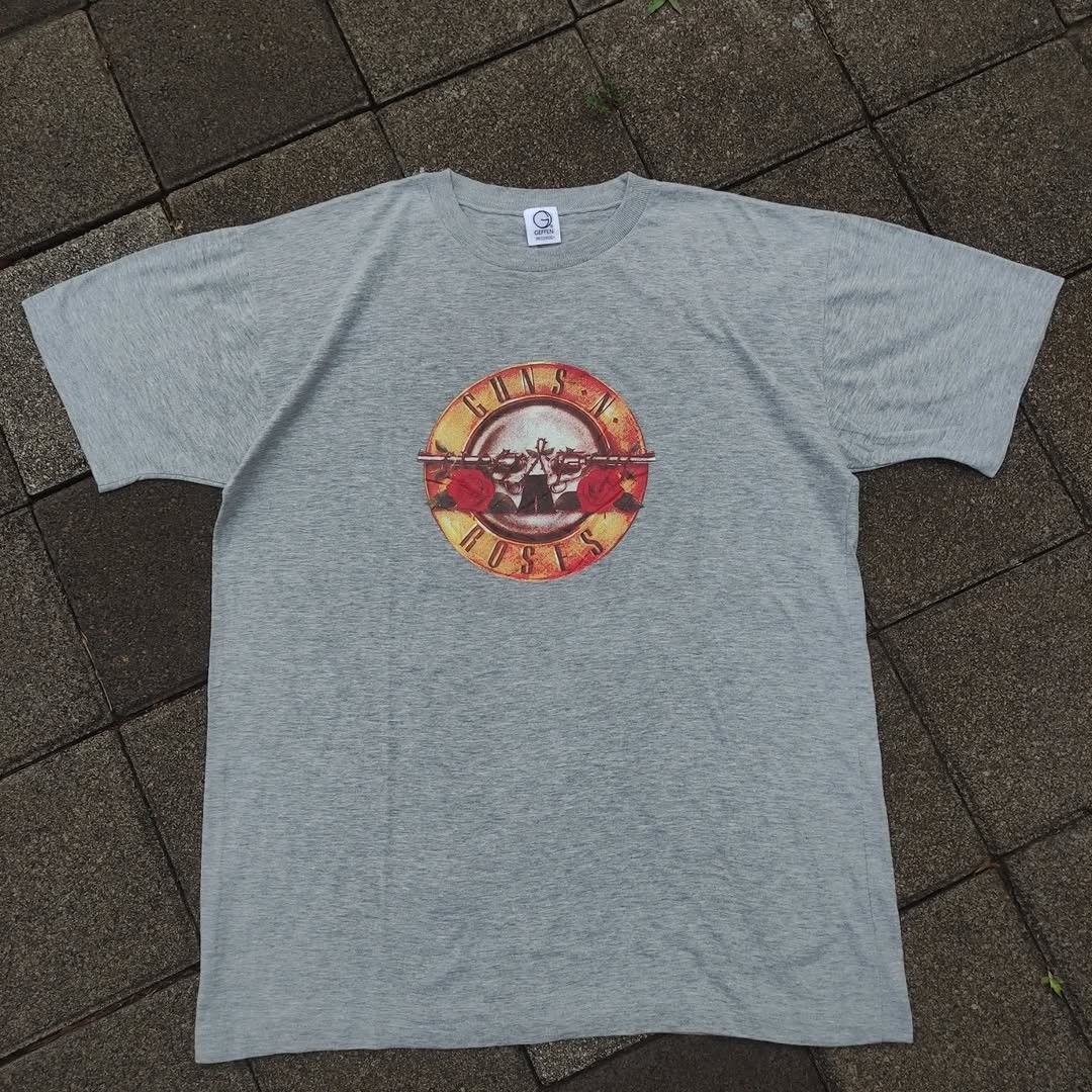 Band Tees Vintage 1986 Guns N' Roses Geffen Records Japan Rare Tshirt Size US XL / EU 56 / 4 - 3 Thumbnail