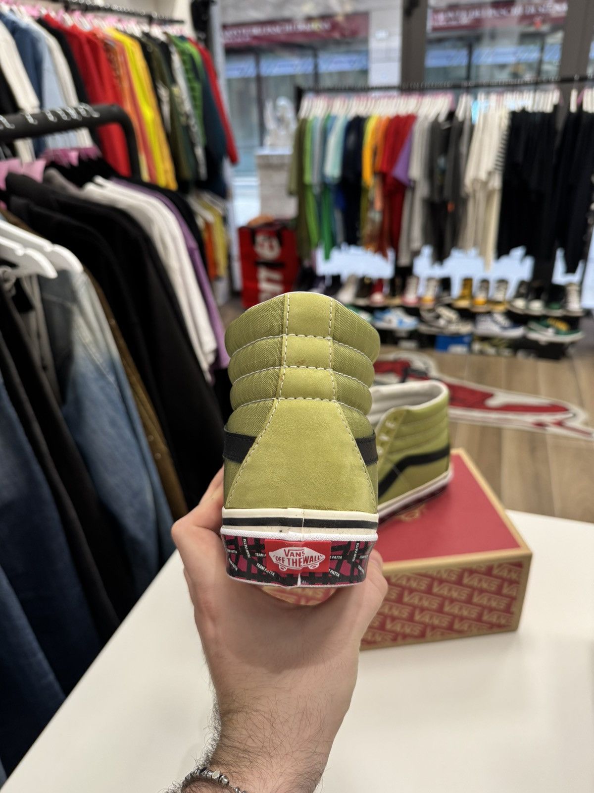 Patta × Vans Vans x patta hi olive 40,5 Size US 8 / EU 41 - 5 Thumbnail
