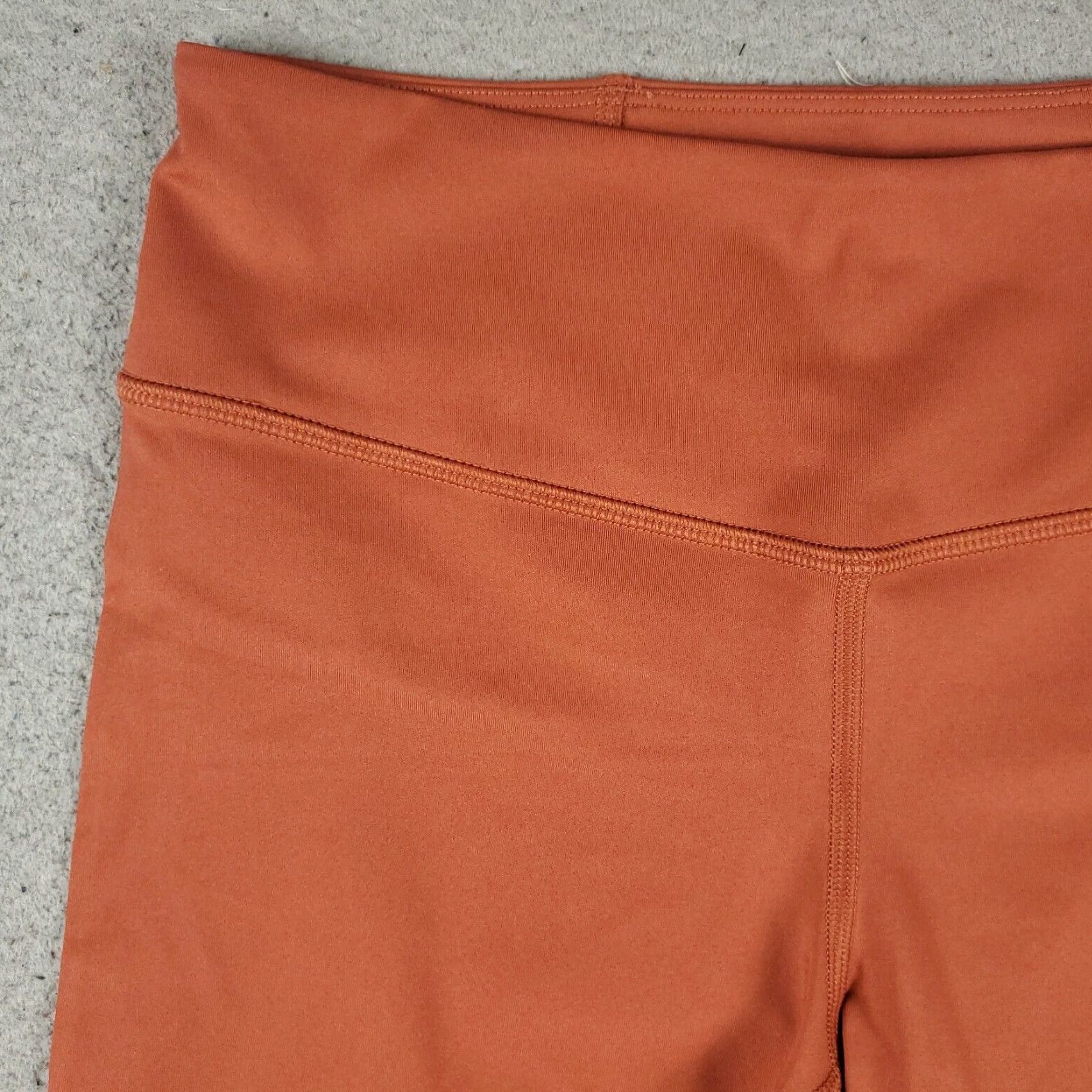 Jordan Brand Jordan Shorts Womens M Orange Bike Shorts High Wide Drawstring Waist Regular Comfort Stretch Basketball Style Sports Modern Classic Womens Size 32" / US 10 / IT 46 - 2 Thumbnail