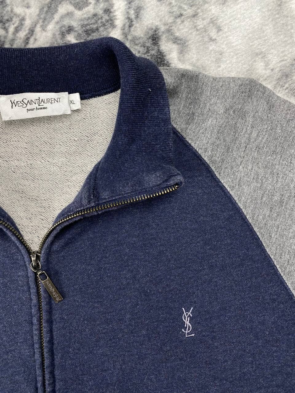 Yves Saint Laurent Yves Saint Laurent Sweatshirt Zip Up Jacket YSL 90s Men Size US XL / EU 56 / 4 - 3 Thumbnail