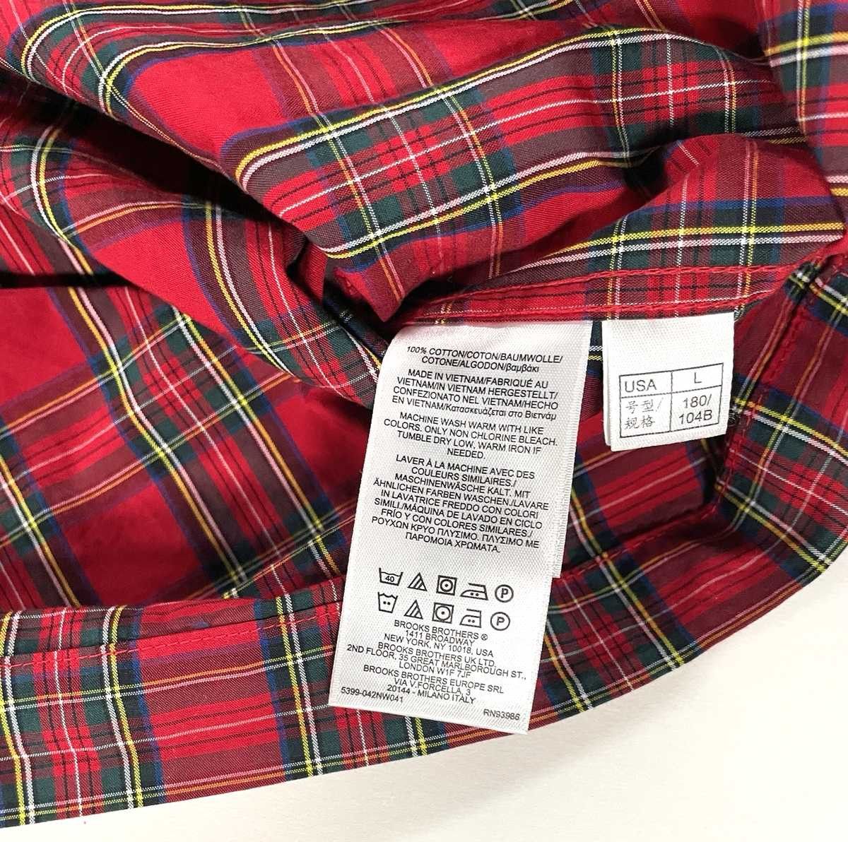 Brooks Brothers Brooks Brothers Patchwork Plaid Pajama Shirt Cotton Mens L Size US L / EU 52-54 / 3 - 4 Thumbnail