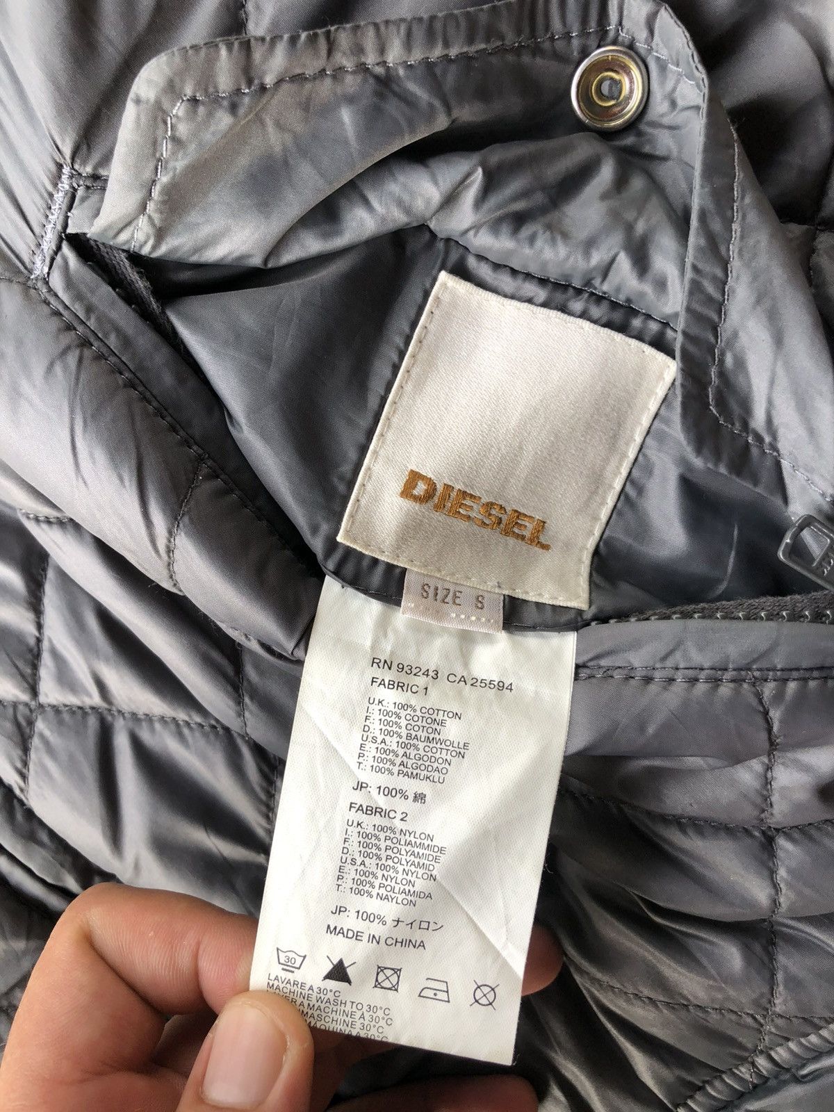 Diesel Vintage Diesel Houndstooth Embroidered Denim Jacket Size US S / EU 44-46 / 1 - 17 Thumbnail