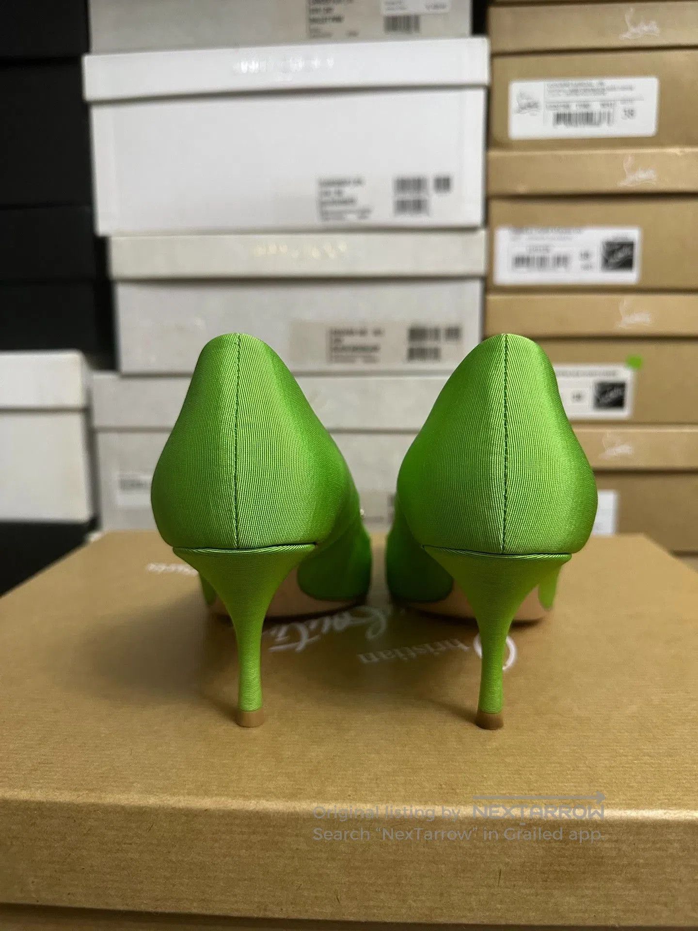 Roger Vivier Roger Vivier Green Crystal Buckle Heels. Size US 6.5 / IT 36.5 - 4 Thumbnail
