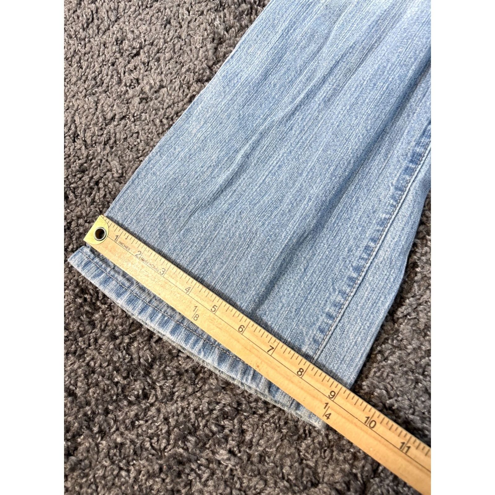 Vintage VINTAGE LEI Jeans Ashley Trouble Flared Jeans 34x31 Light Wash Denim Blue Bootcut Womens Juniors Modern Stretch Pocket 5-Pocket Size 24" / US 00 / IT 34 - 3 Thumbnail