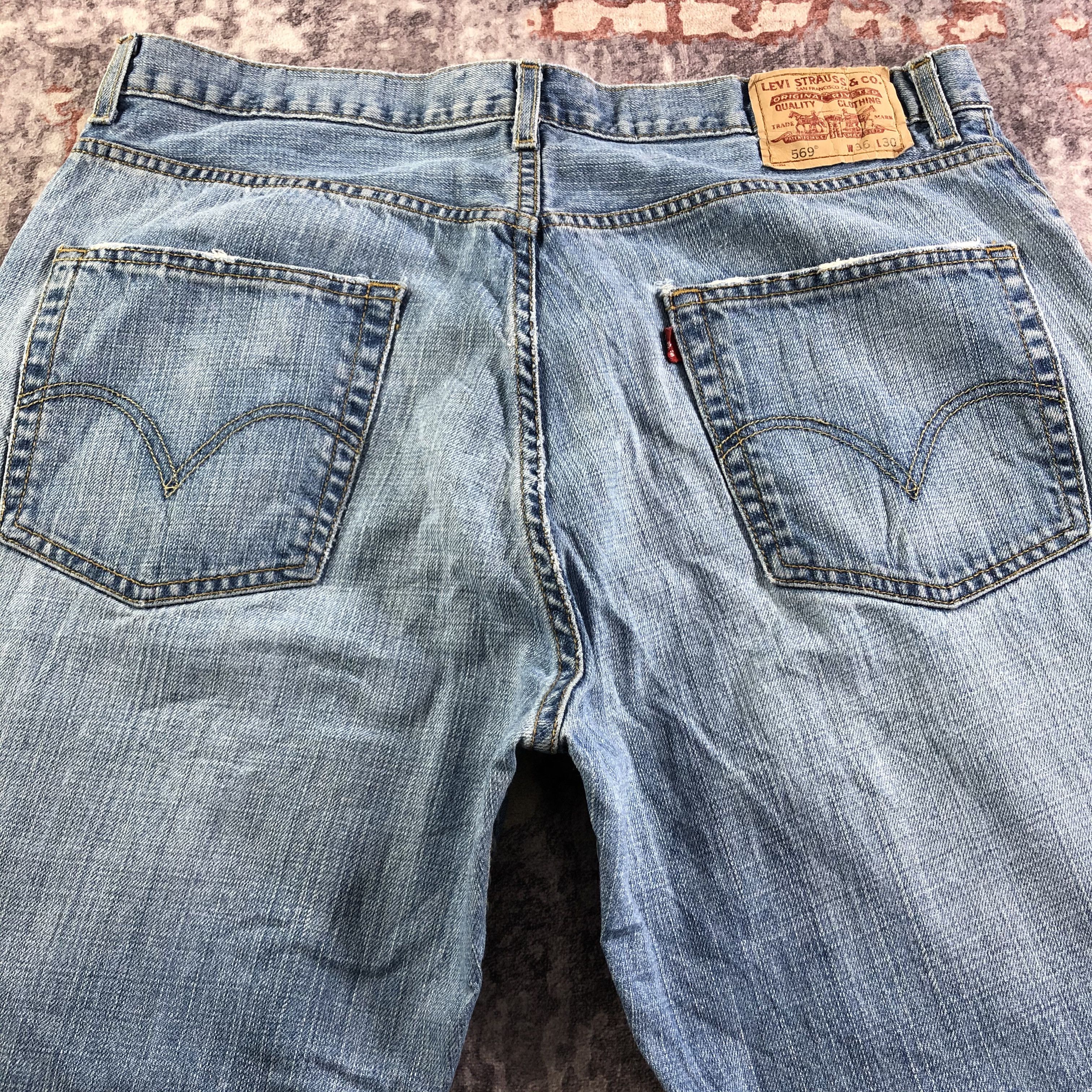 Levi's × Vintage Vintage Blue Wash Levis 569 Jeans-JM3463 Size US 38 / EU 54 - 5 Thumbnail