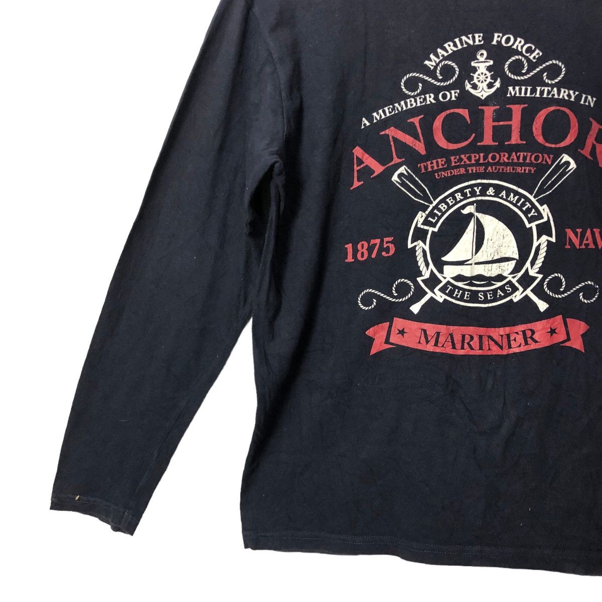 Other Vintage Marine Force Crewneck Big Logo Long Sleeve T shirt Size US M / EU 48-50 / 2 - 3 Thumbnail