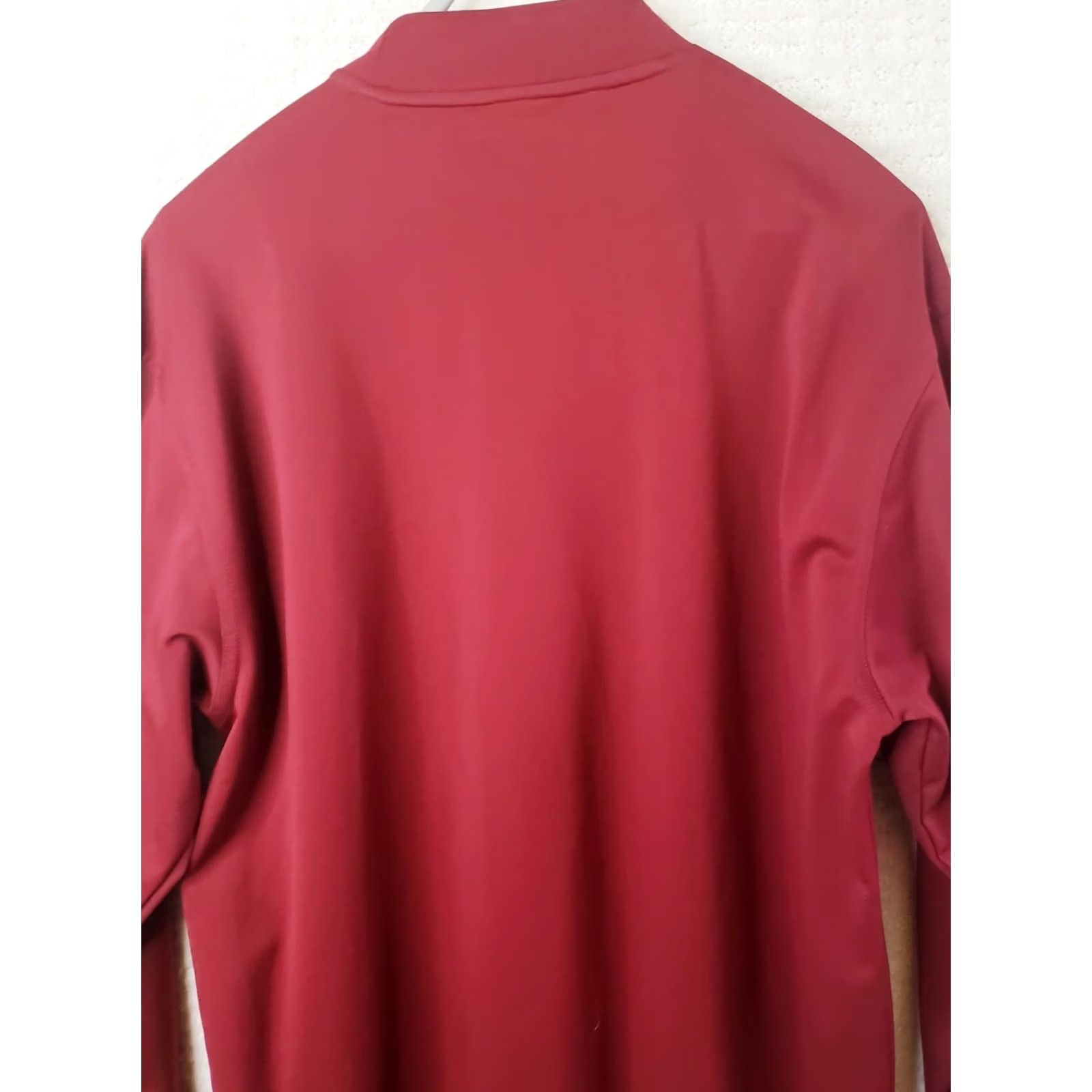 Nike Nike Golf Fit Dry Pullover Shirt Men's L Red Long Sleeve Mock Neck Polyester Size US L / EU 52-54 / 3 - 6 Thumbnail