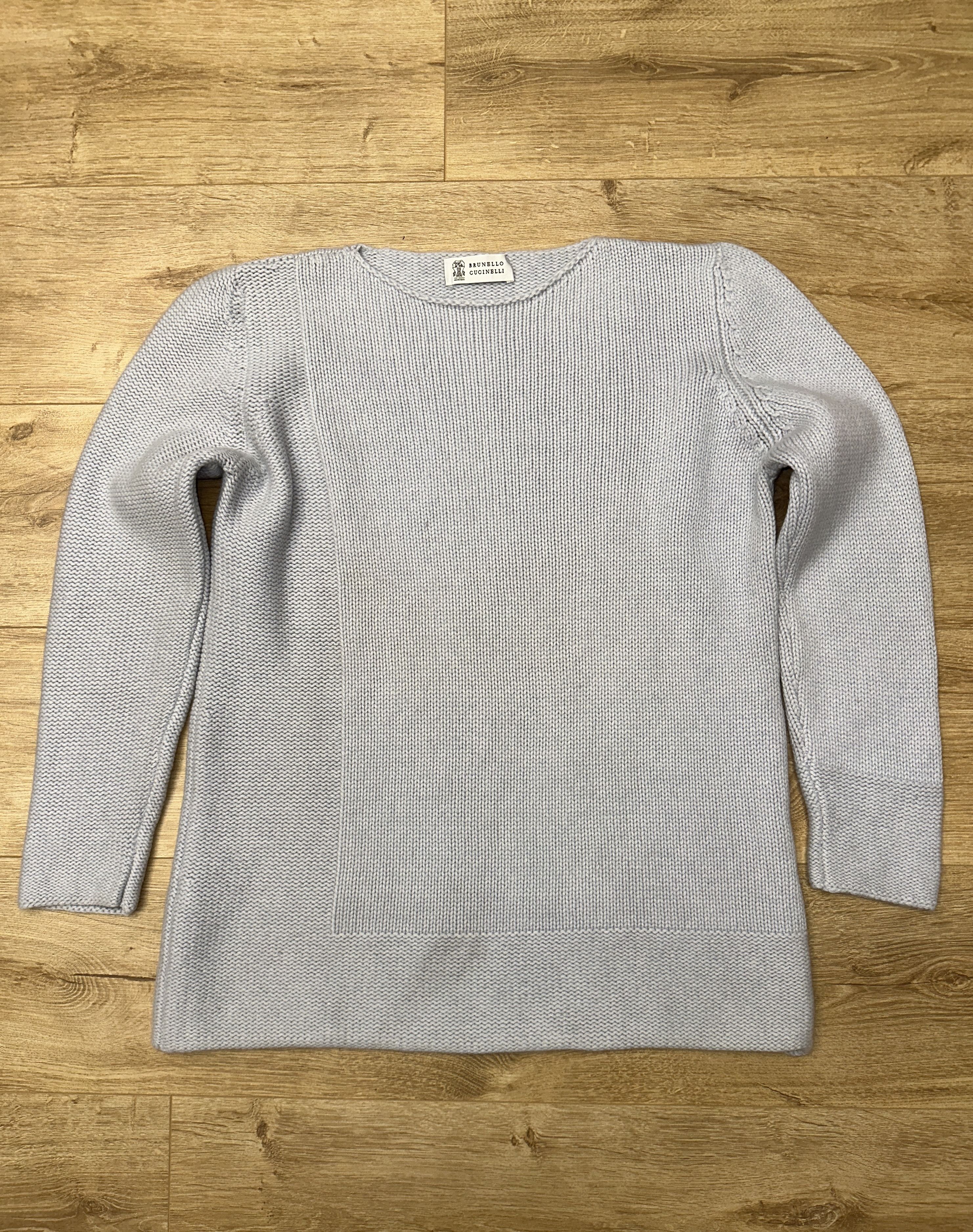 Brunello Cucinelli Brunello Cucinelli XL Sweater Cashmere Silk Textured Knit Size XL / US 12-14 / IT 48-50 - 8 Thumbnail