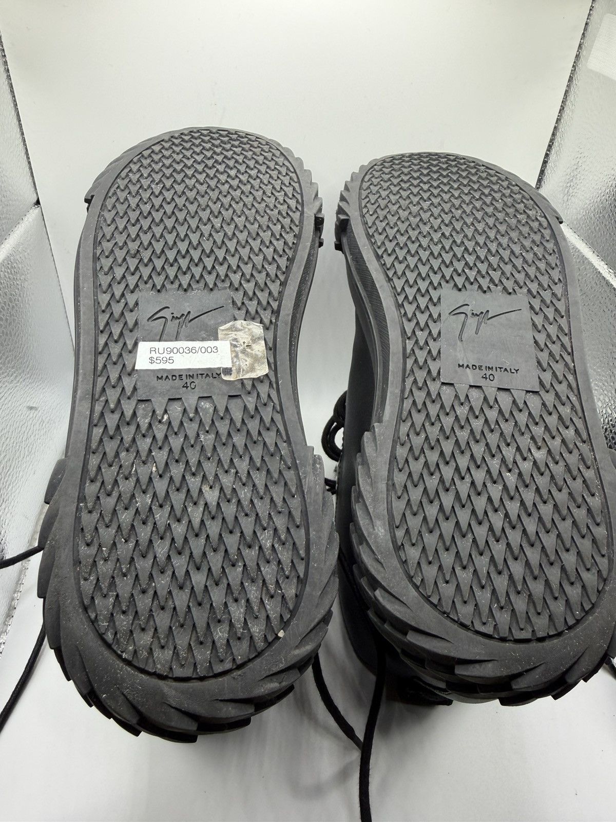 Giuseppe Zanotti Giuseppe Zanotti Black Blabber High-Top Sneakers Size US 8 / EU 41 - 2 Thumbnail