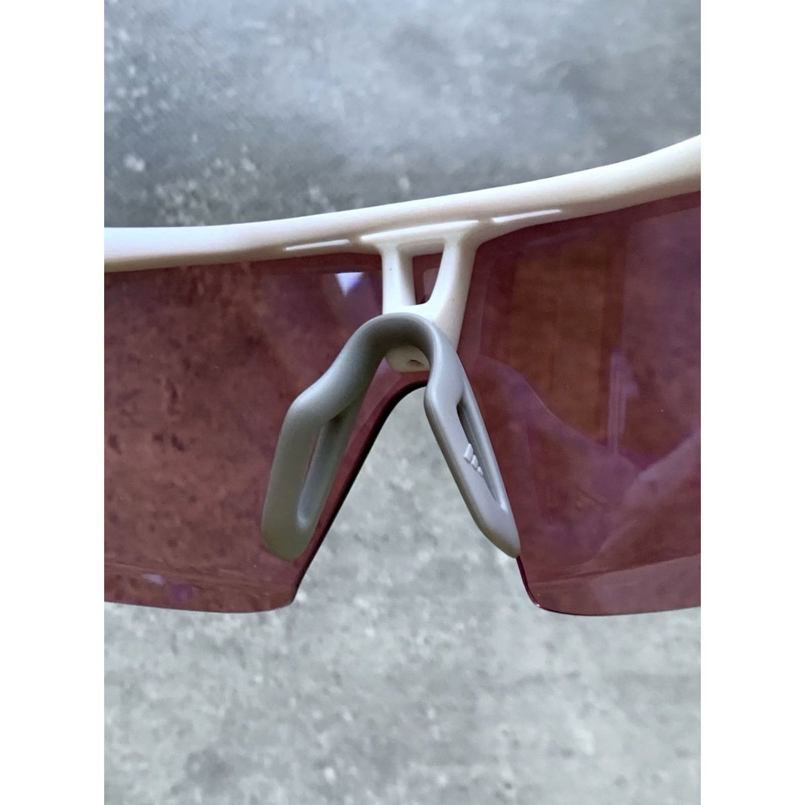 Adidas ADIDAS DUNAMIS EVO SPORT RUNNING SUNGLASSES SP0107 JK9726 WHITE UNISEX Sunglasses Ladies Mens Unisex Adults Sports Shield Violet Lens White Sunglasses Size ONE SIZE - 6 Thumbnail