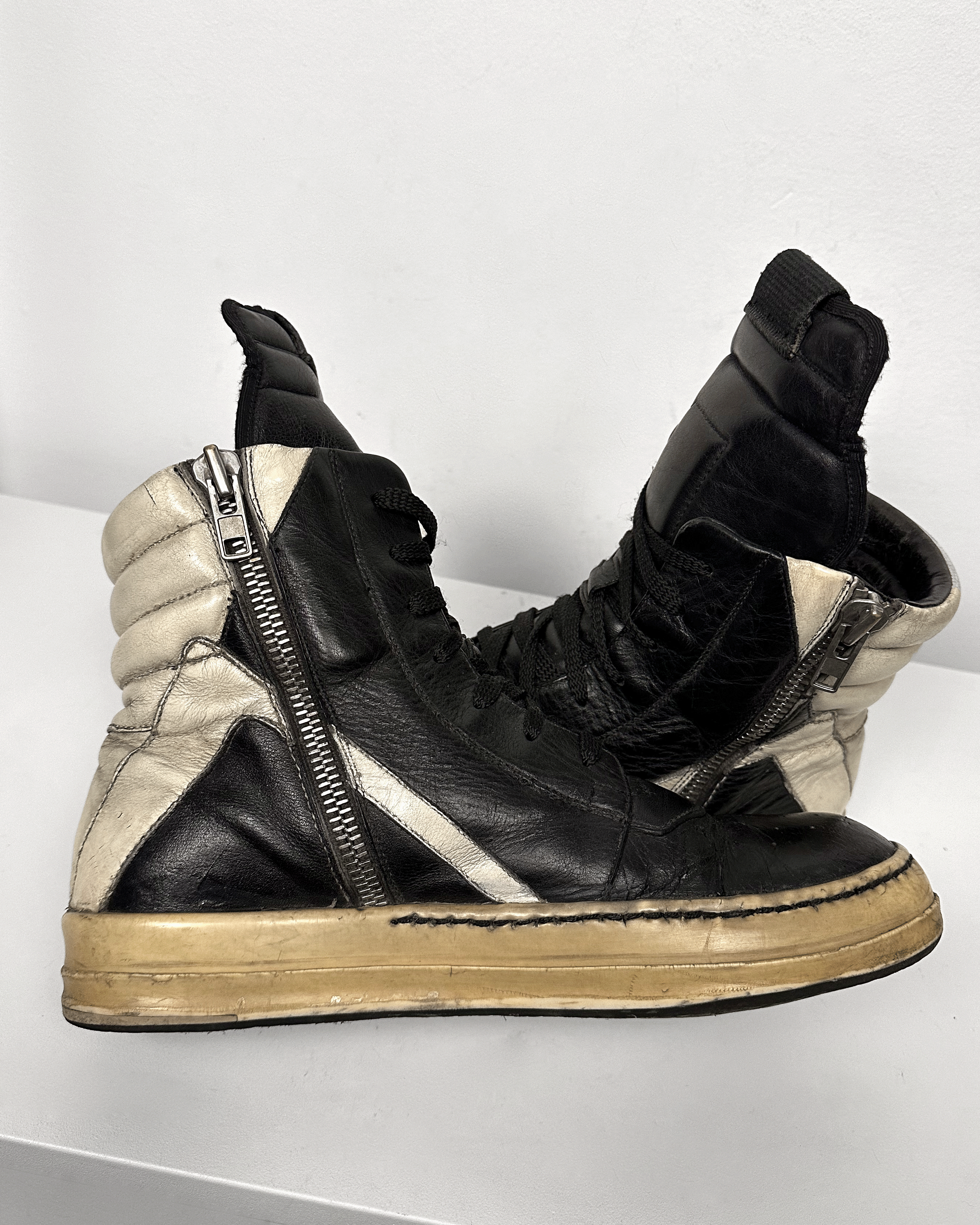 Rick Owens Rick Owens Black Milk Geobasket Size US 9 / EU 42 - 6 Thumbnail