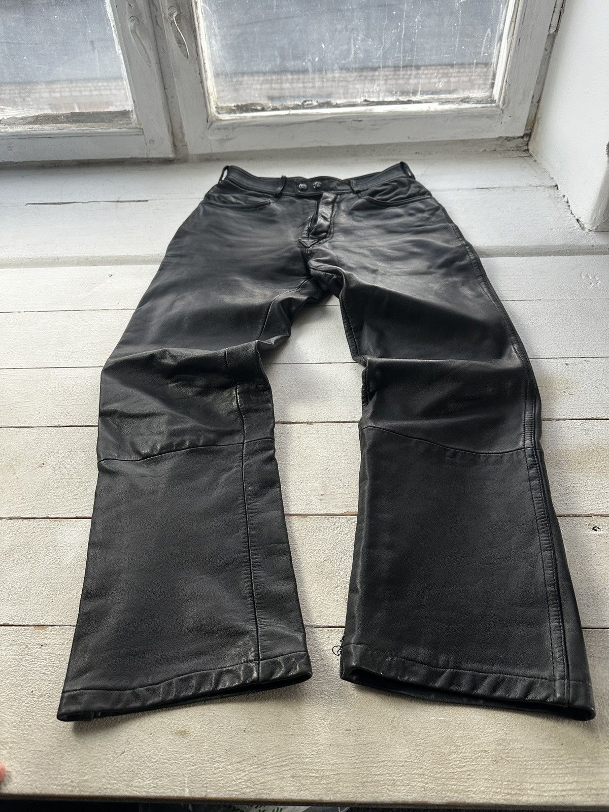 Other IXS 🚨GRAIL MEN LEATHER PANTS Y2K WESTERN MOTORCYCLE Size US 28 / EU 44 - 1 Thumbnail