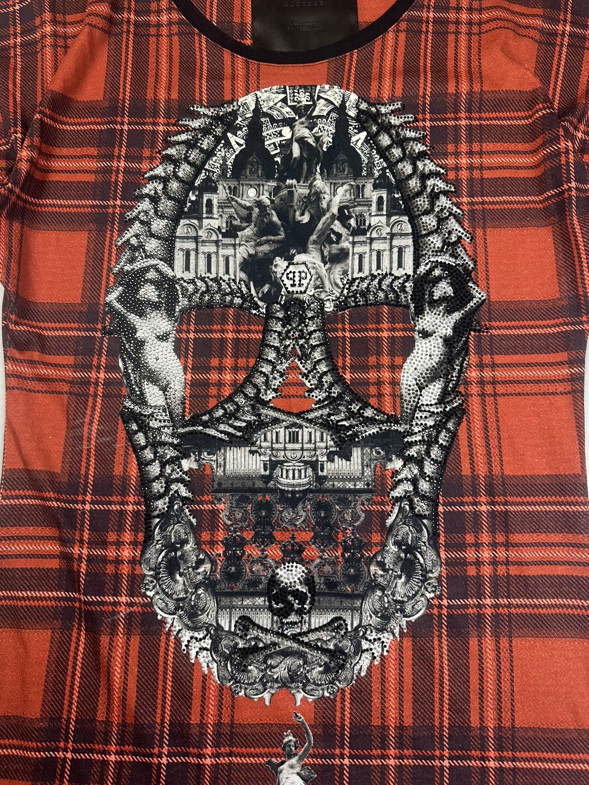 Philipp Plein Philipp Plein big Skull print check dress Size S / US 4 / IT 40 - 3 Thumbnail