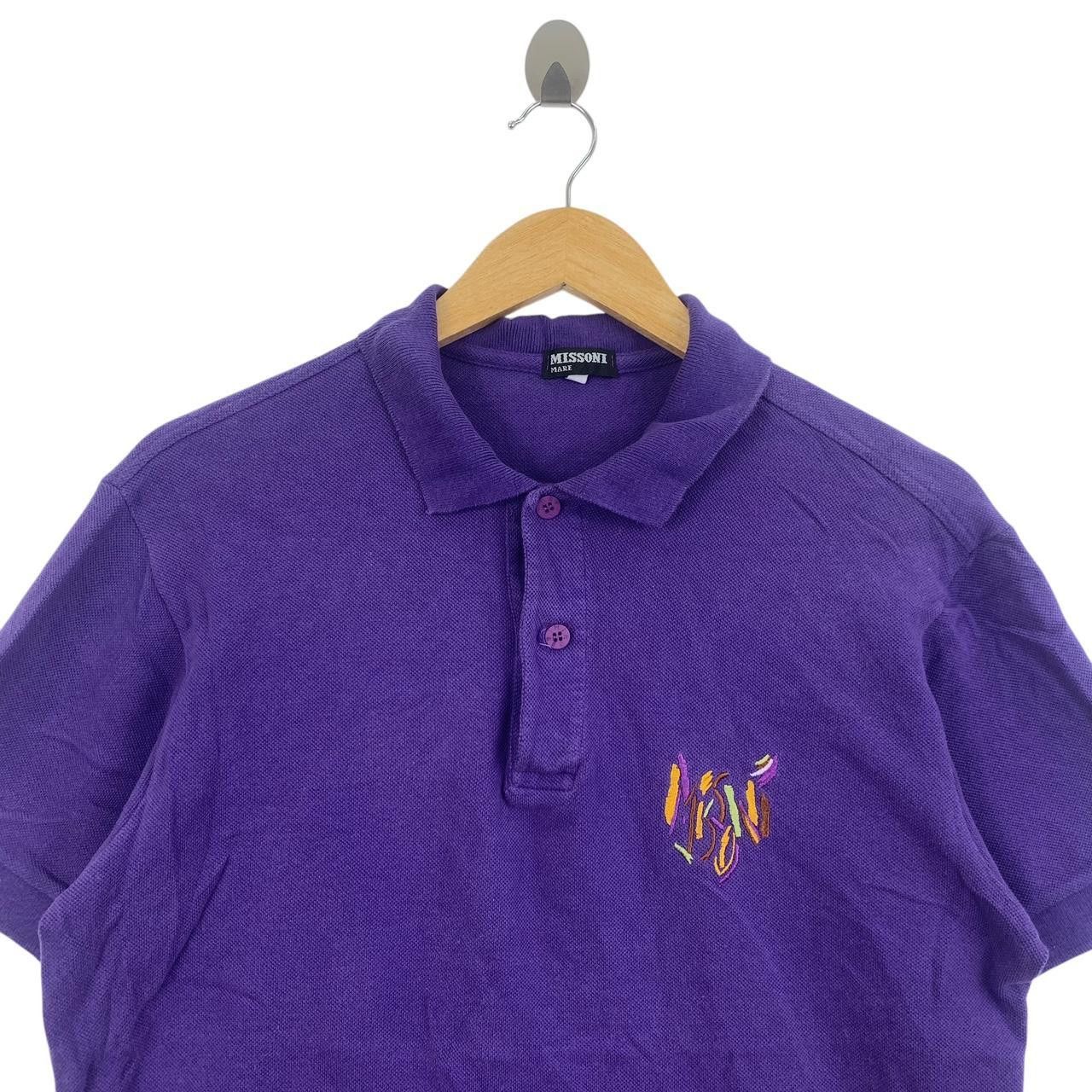 Missoni Vintage MISSONI MARE COLLECTION Embroidered Tee Shirt Top Size US M / EU 48-50 / 2 - 2 Thumbnail