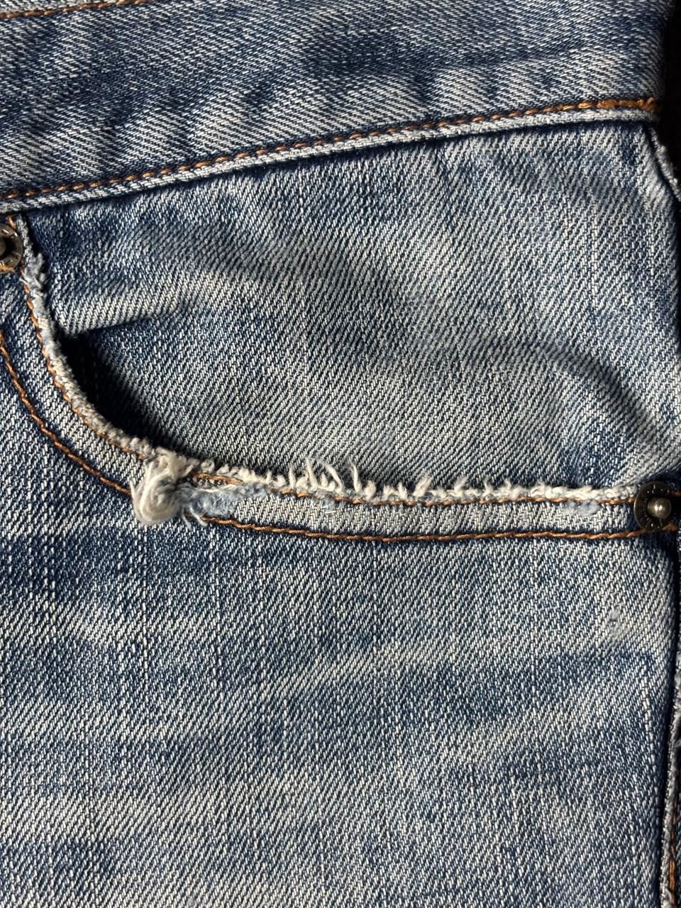 PPFM 2000s PPFM Snake Skin Pocket Distressed Jeans Size US 34 / EU 50 - 12 Thumbnail