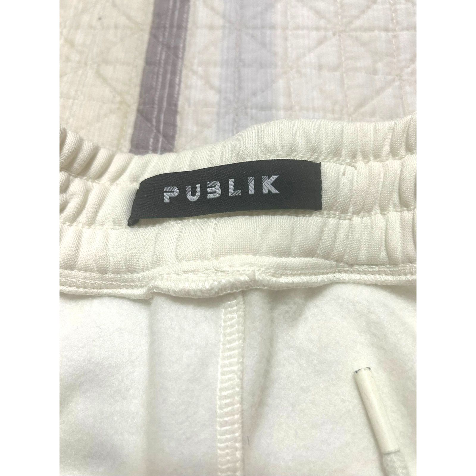 Other Publik Brand Stacked Fleece Pants Mens 2XL White Cargo Size US 36 / EU 52 - 5 Thumbnail