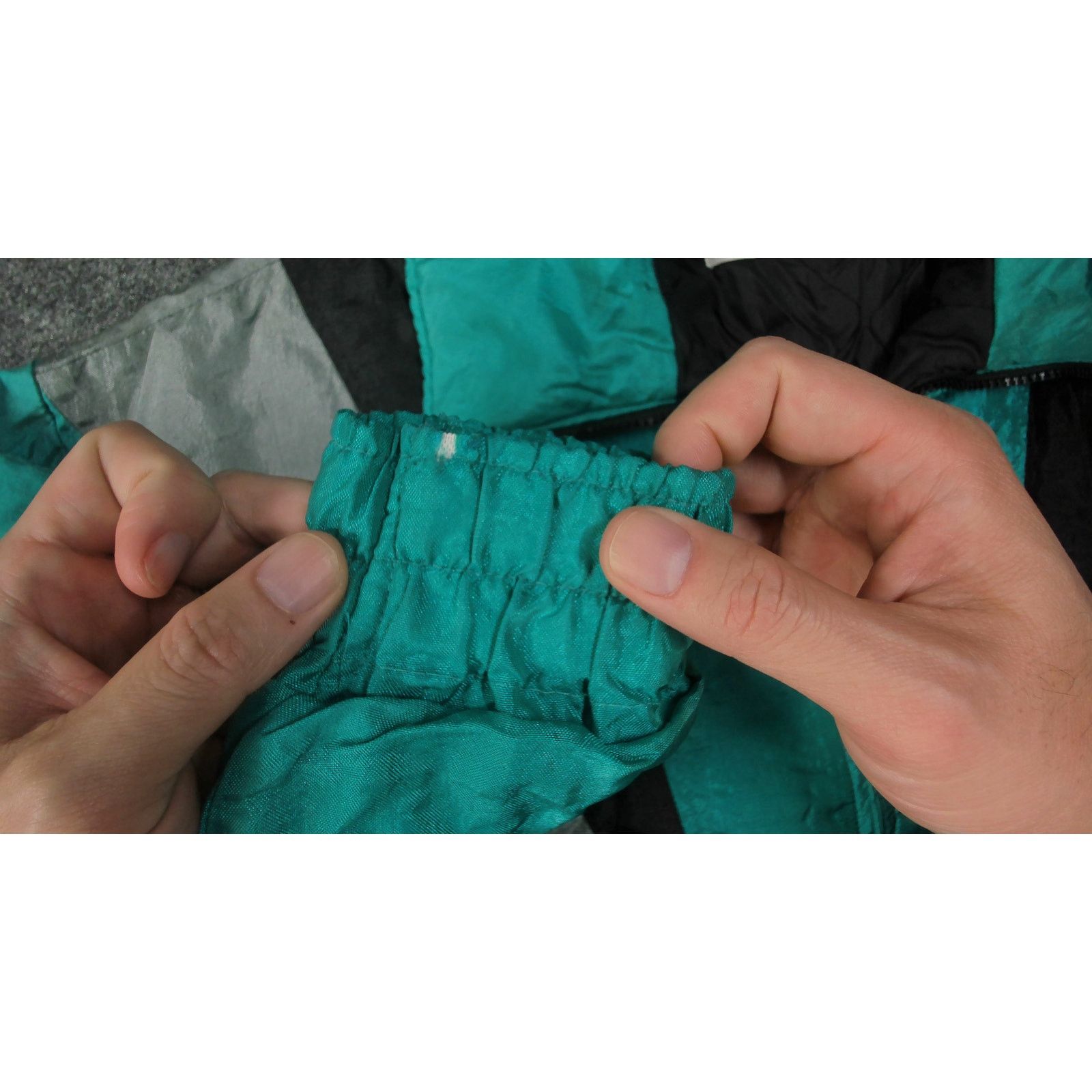 Vintage Vintage 80s Teal Boxy Batwing Ski Jacket Size XL / US 12-14 / IT 48-50 - 13 Thumbnail