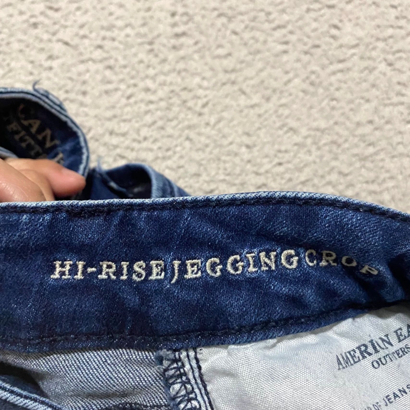 American Eagle Outfitters American Eagle Jeans Womens sz 4P Blue Denim Medium Wash High Rise Jegging Size 27" / US 4 / IT 40 - 3 Thumbnail