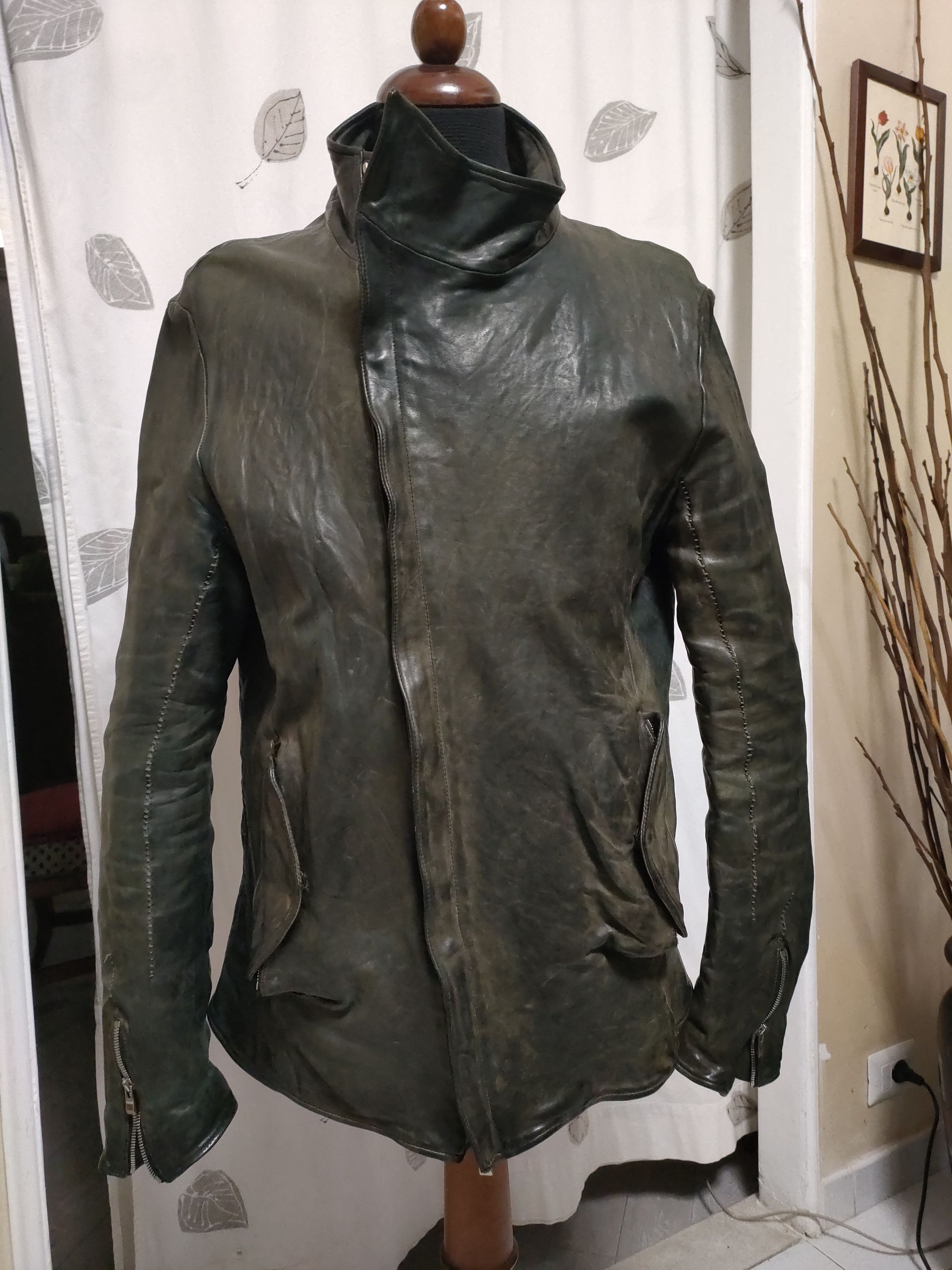 Incarnation INCARNATION HORSE LEATHER JACKET DOUBLE BREAST MOTO