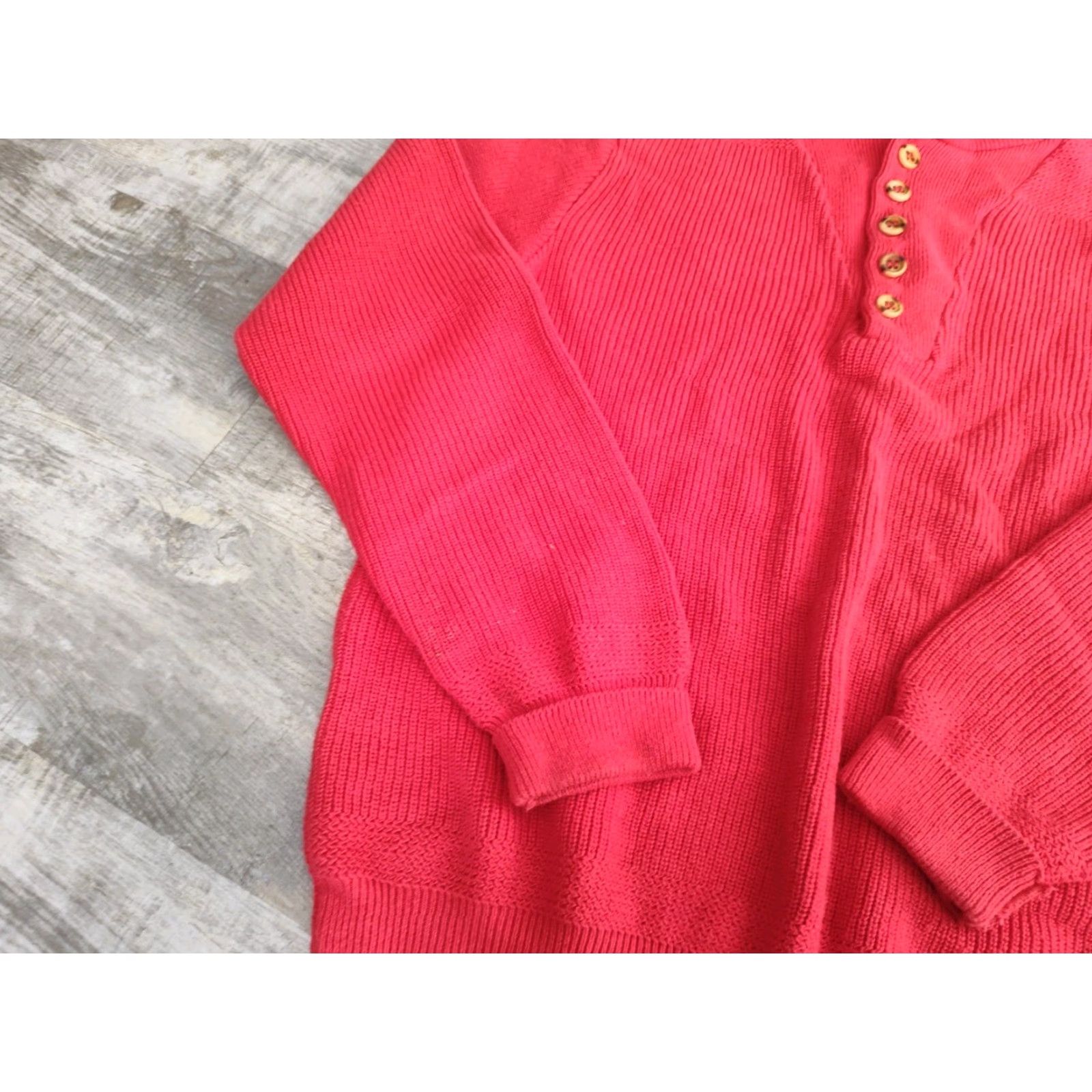 Vintage VINTAGE Northern Isles Men's Red Cotton Knit Sweater Pullover Casual Formal Winter Fall Spring Summer Regular M Size US M / EU 48-50 / 2 - 4 Thumbnail