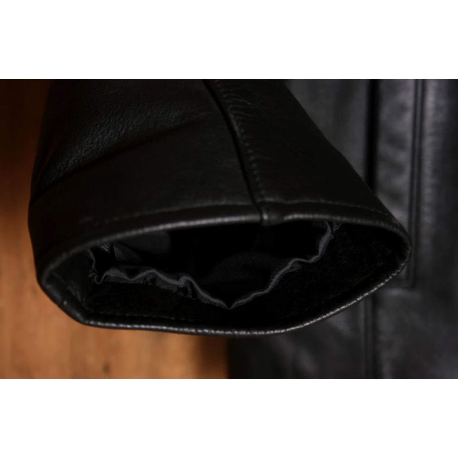 Eddie Bauer EDDIE BAUER Leather Stine Jacket Women's XL Tall Black Biker Zip Coat Shirt/Hoodie? Size XL / US 12-14 / IT 48-50 - 4 Thumbnail