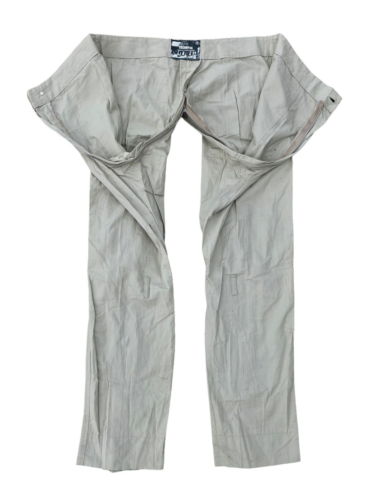 image of 20471120 x Beauty Beast 2000S Cosamental - Overzip Bondage Pants in Beige, Men's (Size 30)