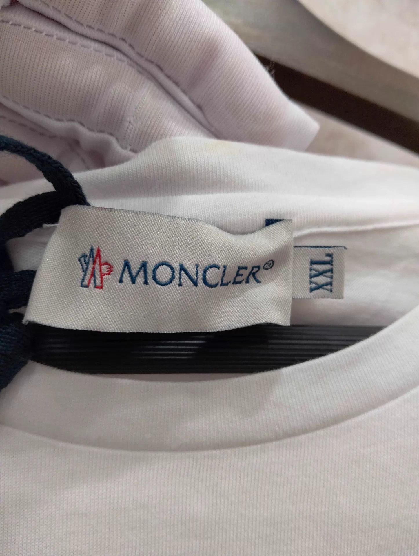 Moncler Moncler White Printed T - shirt XXL Size US XXL / EU 58 / 5 - 3 Thumbnail