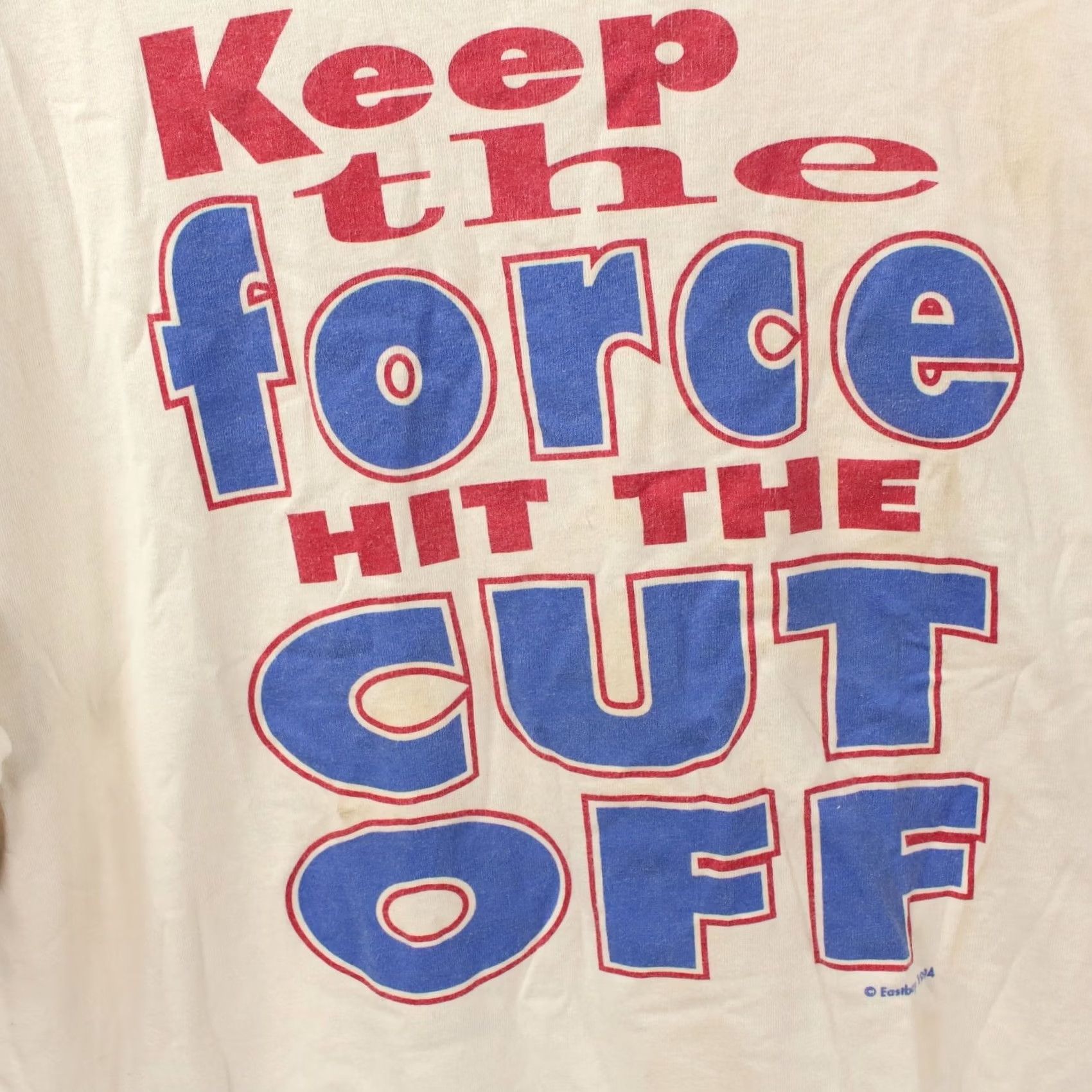 Vintage vtg 90s 1994 EASTBAY Hit The Cut Off baseball t-shirt XL single stitch usa made Size US XL / EU 56 / 4 - 3 Thumbnail