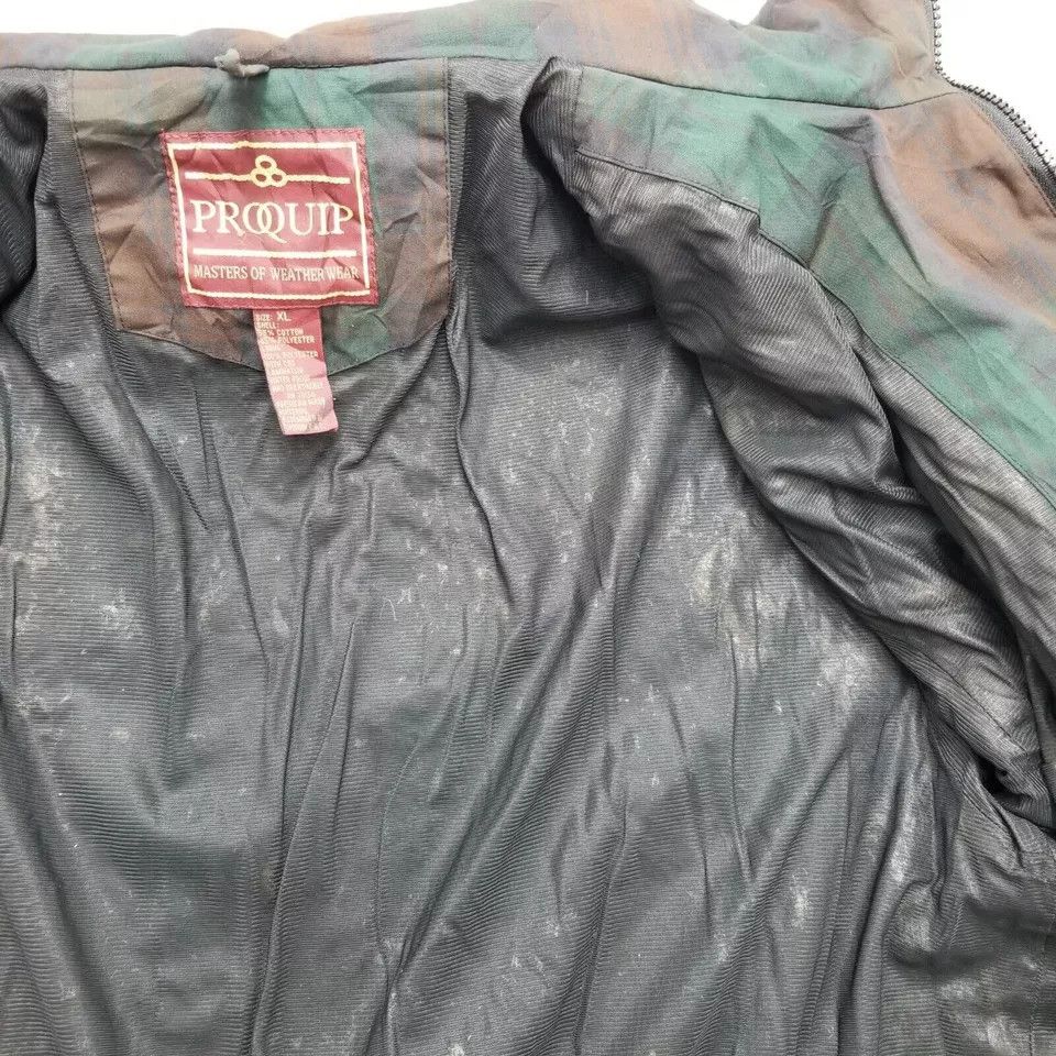 Other ProQuip Golf Jacket Mens XL Green Plaid Pockets Full Zip Size US XL / EU 56 / 4 - 14 Thumbnail
