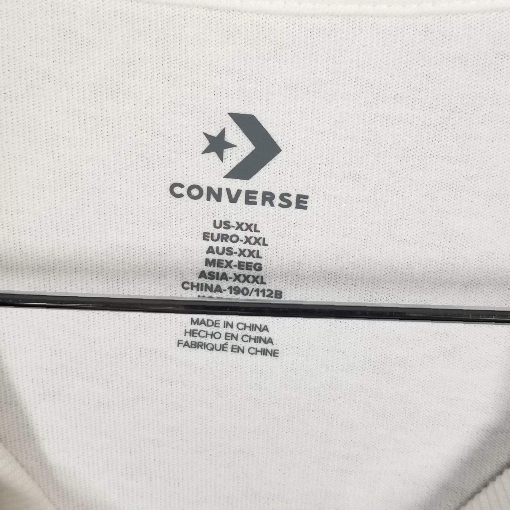 Converse VINTAGE Converse T-Shirt Men XXL Short Sleeve Crew Neck Cotton Logo Art Stars 2020s Size US XXL / EU 58 / 5 - 3 Thumbnail
