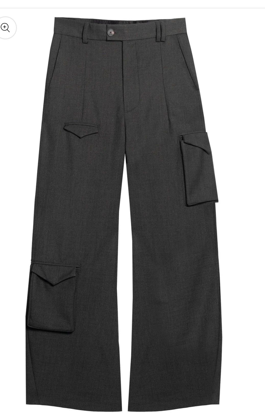 Kody Phillips Kody Phillips grey cargo trousers- Soot Size US 32 / EU 48 - 2 Thumbnail