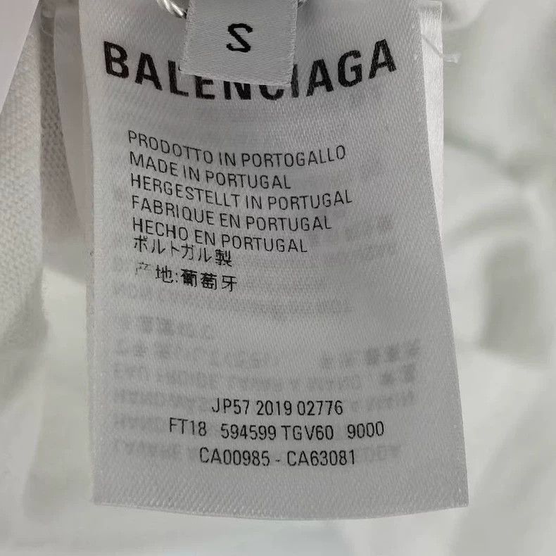 Balenciaga Balenciaga Crown Wheat Letter Short Sleeve Size US S / EU 44-46 / 1 - 4 Thumbnail