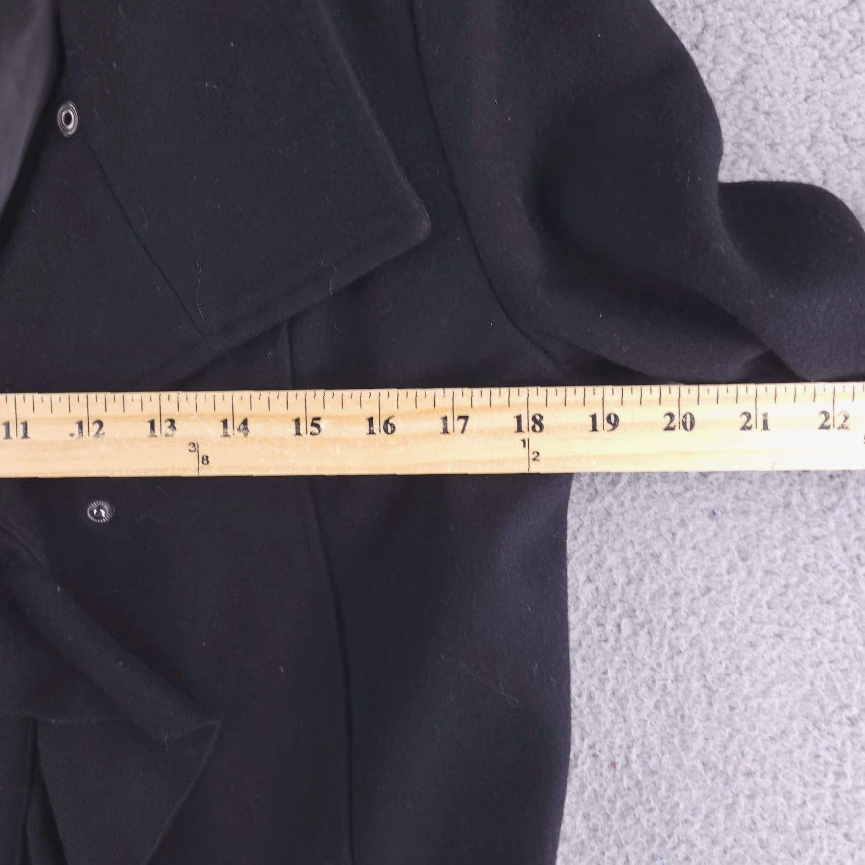 Vintage Tahari Coat Womens XS Black Wool Overcoat CLEAN Size XS / US 0-2 / IT 36-38 - 6 Thumbnail