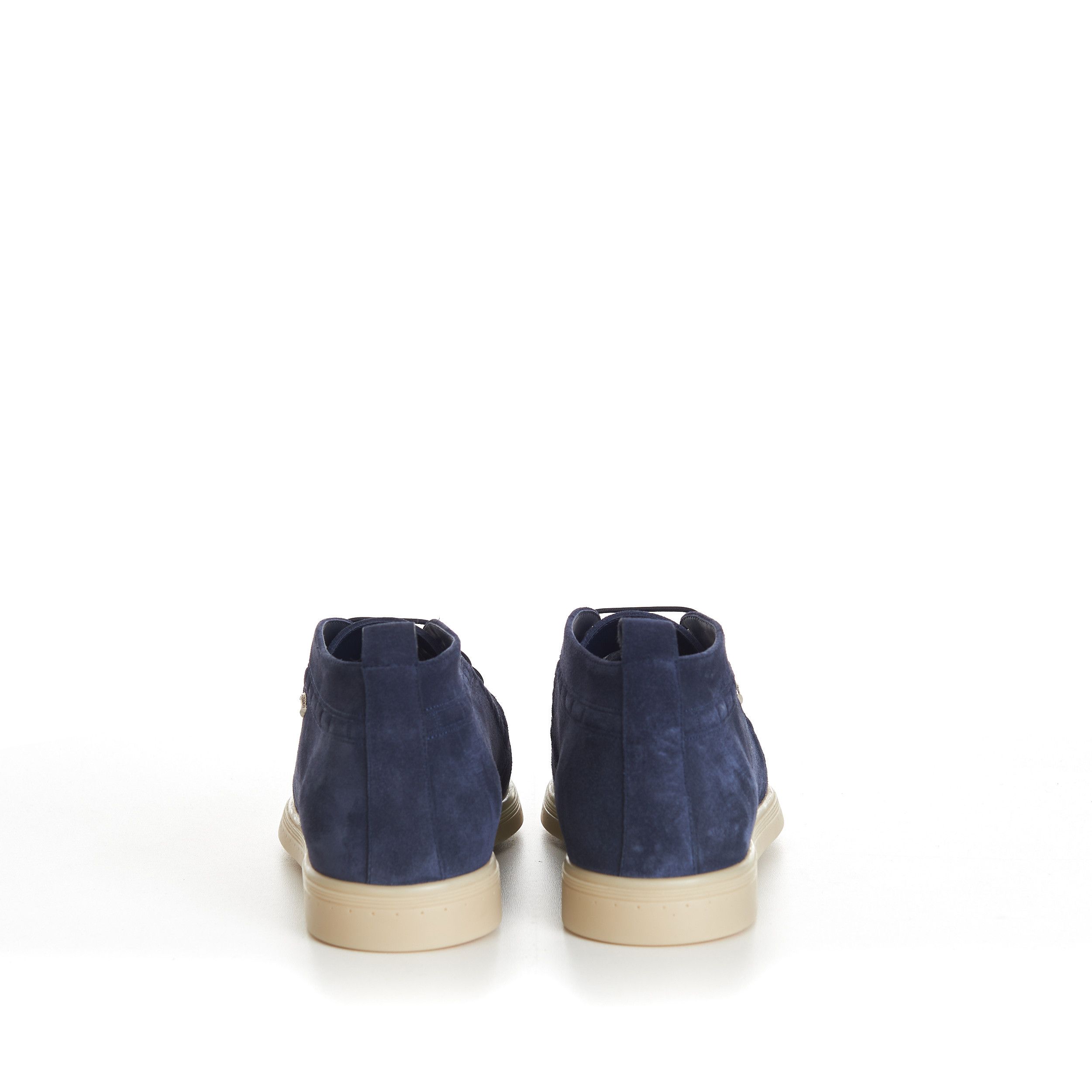 Stefano Ricci Blue Suede Lace Up Chukka Boots With Rubber Soles Size US 7.5 / EU 40-41 - 6 Thumbnail