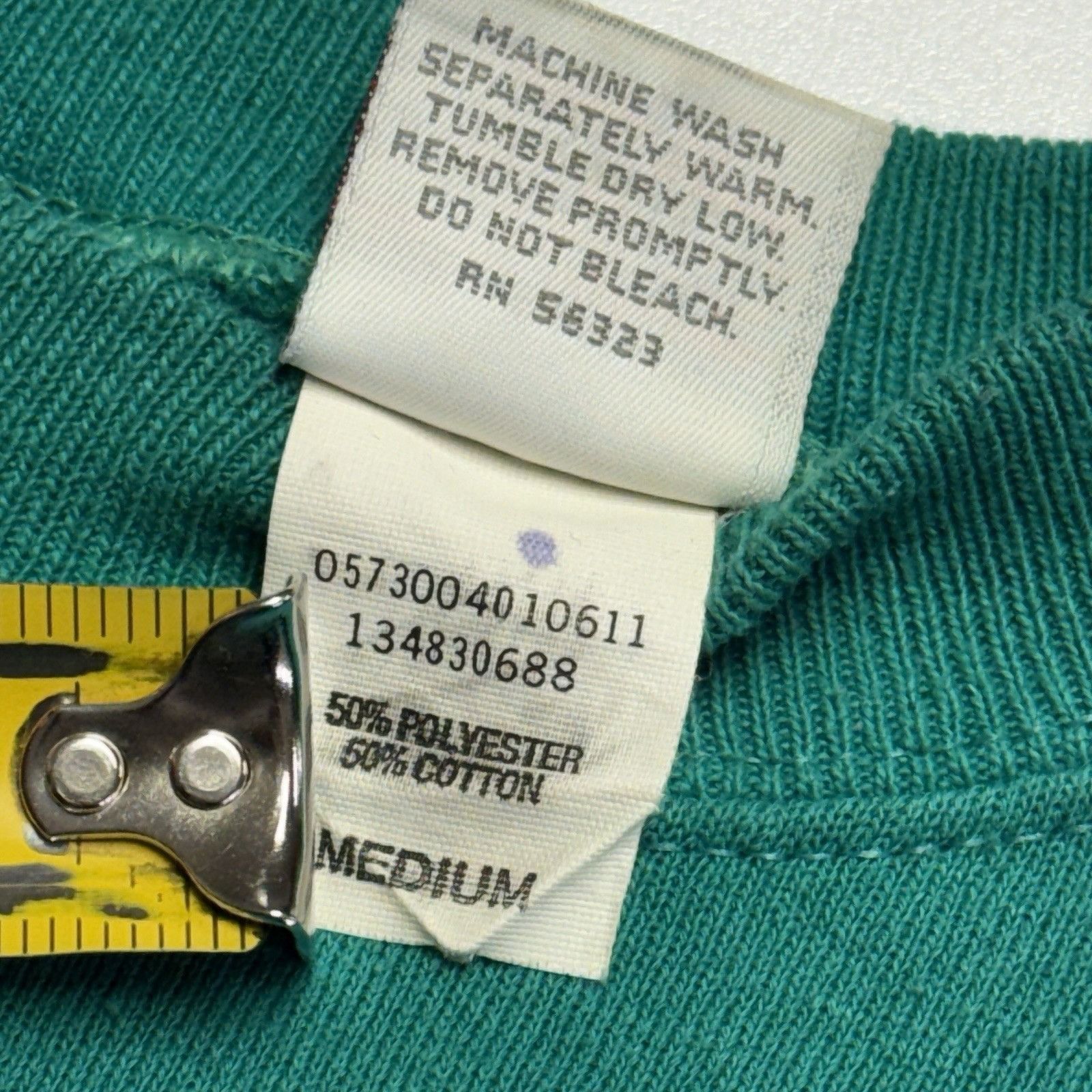Nike Vintage 80s 90s Nike Crew Neck Teal Green Raglan Sweatshirt Size US M / EU 48-50 / 2 - 12 Thumbnail
