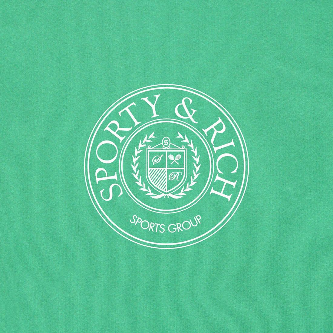 Sporty & Rich o1mle0525 Srhwc Cropped Hoodie in Green Size M / US 6-8 / IT 42-44 - 3 Thumbnail