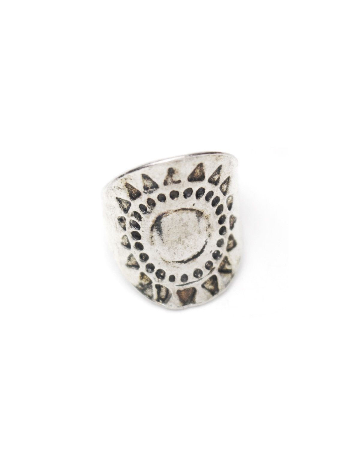 Vintage 2000S JAPANESE MADE SOLAR TOTEM METAL RING Size ONE SIZE - 2 Thumbnail