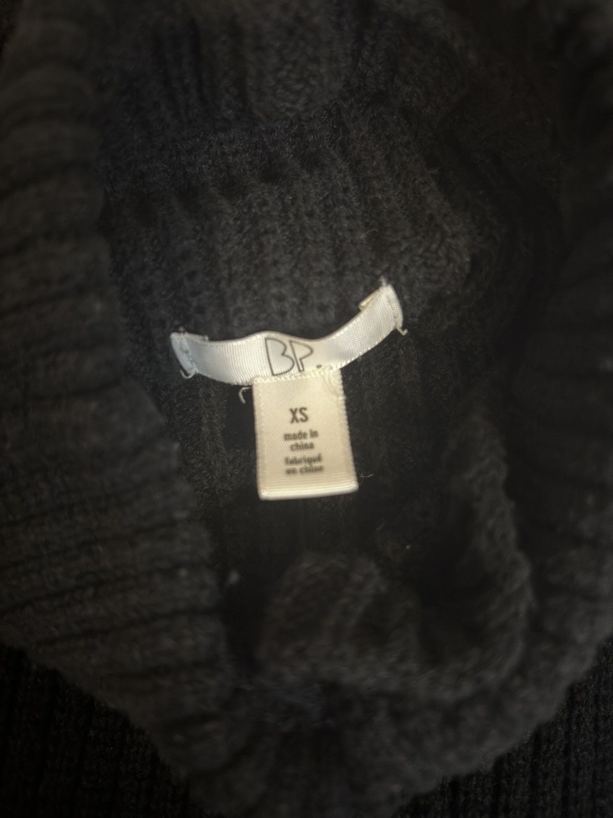 BP. Black turtleneck Sweater.wt717 Size XS / US 0-2 / IT 36-38 - 10 Thumbnail