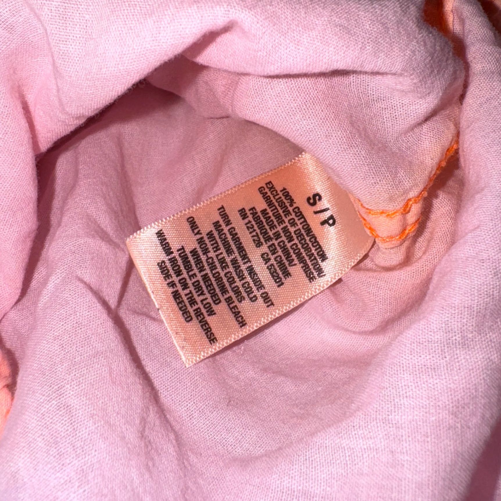 Polo Ralph Lauren VINTAGE Aeropostale Eighty Seven Top Women Long Sleeve Pink Orange Ombre Size S Y2K Size S / US 4 / IT 40 - 5 Thumbnail