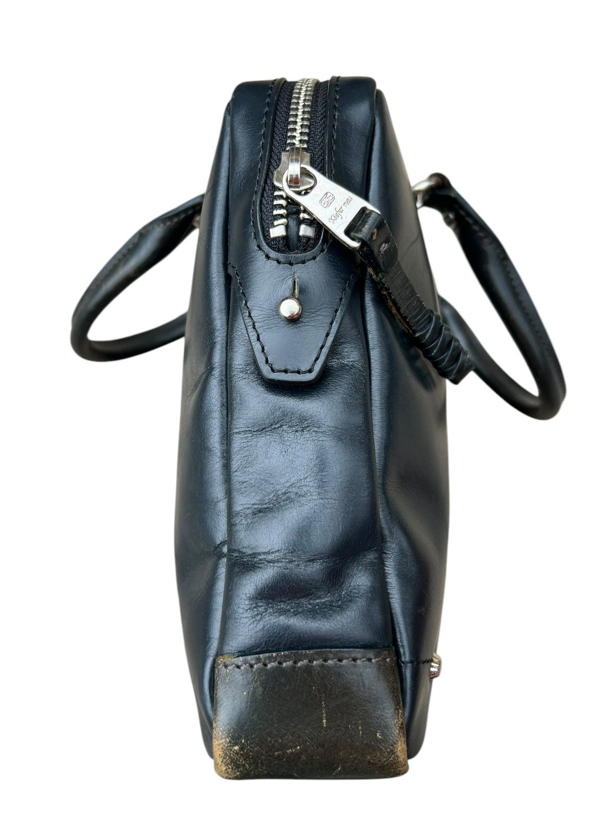 Kiefer neu Japan Distress Scratches Patina Leather Mini Bag