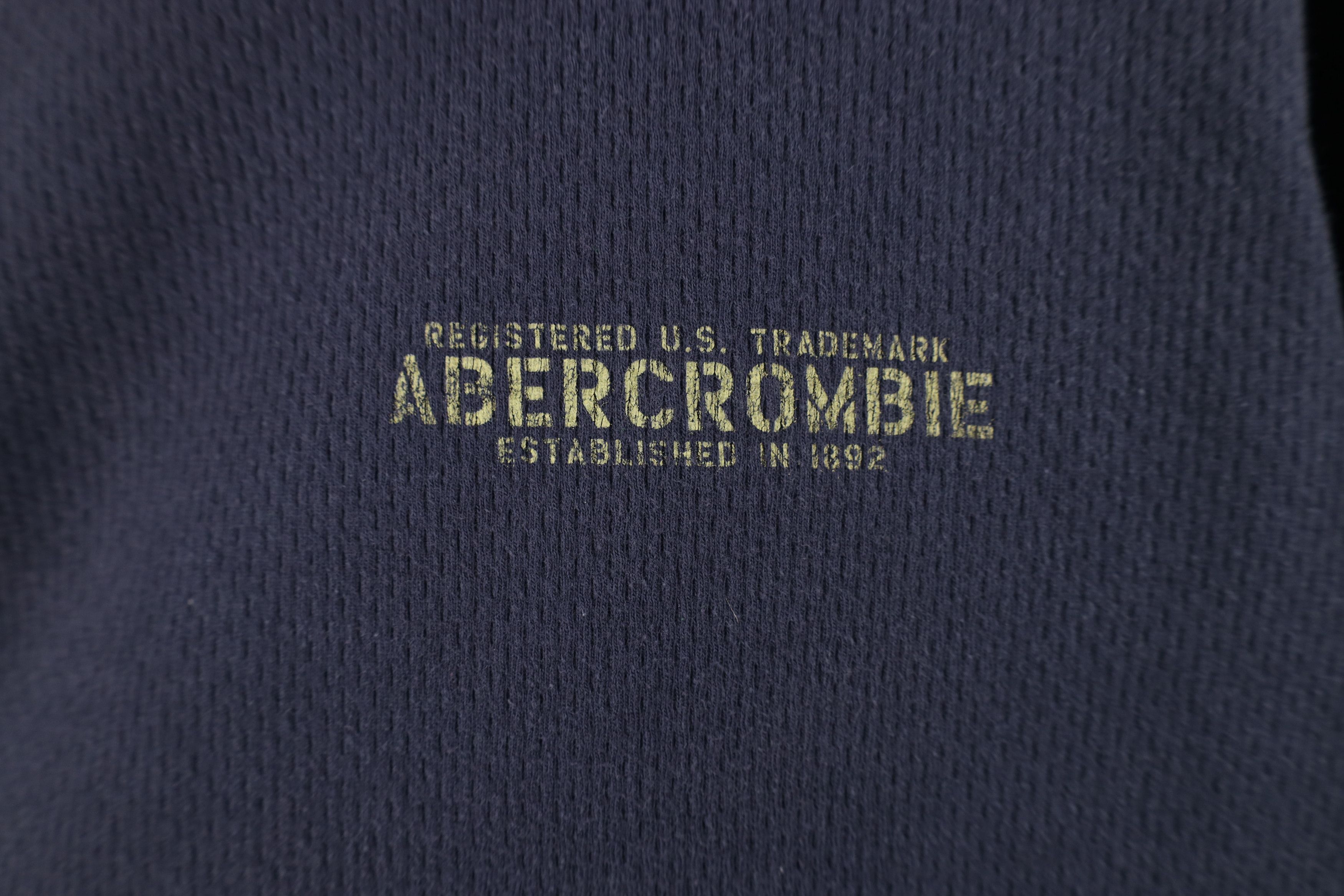 Abercrombie & Fitch Vintage 90s Y2K Abercrombie & Fitch Waffle Knit T-Shirt Size US L / EU 52-54 / 3 - 4 Thumbnail