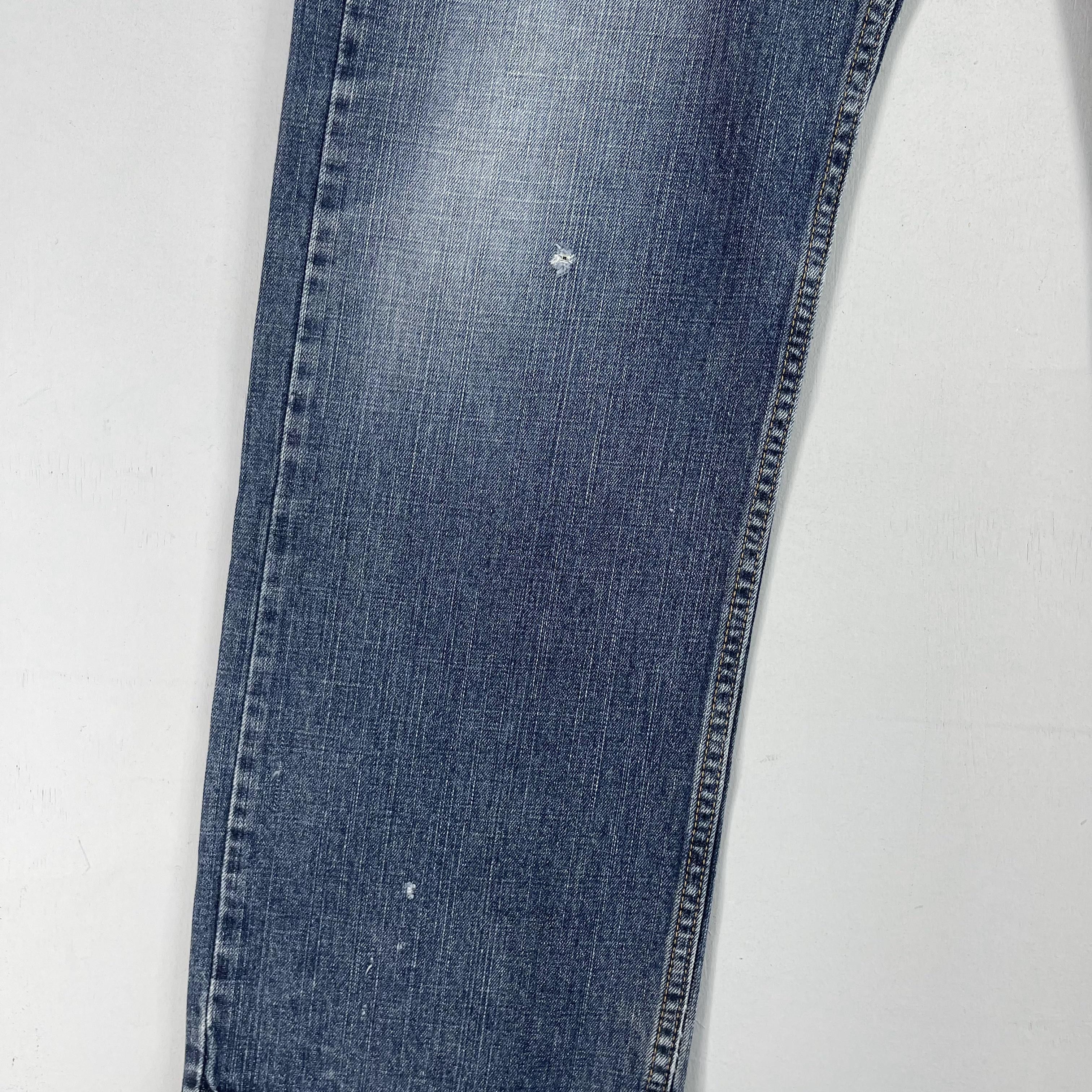 Levi's × Vintage W35 L31 Vintage Levis 569 Distressed Medium Washed Jeans Size US 35 - 4 Thumbnail