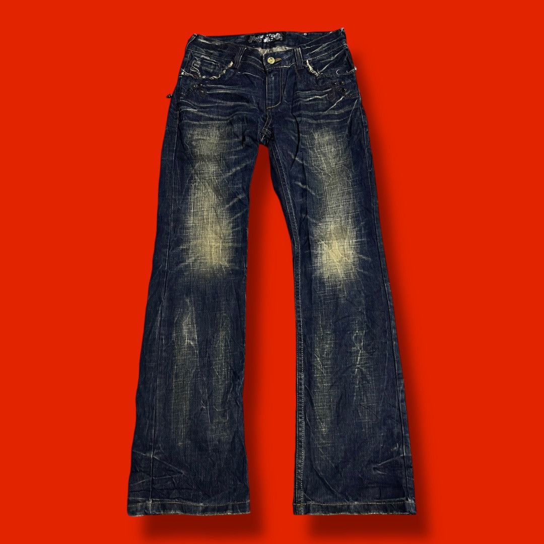 Designer × Japanese Brand REDPEPPER FLARED JEANS JAPANESE BRAND DENIM Size US 34 / EU 50 - 2 Thumbnail