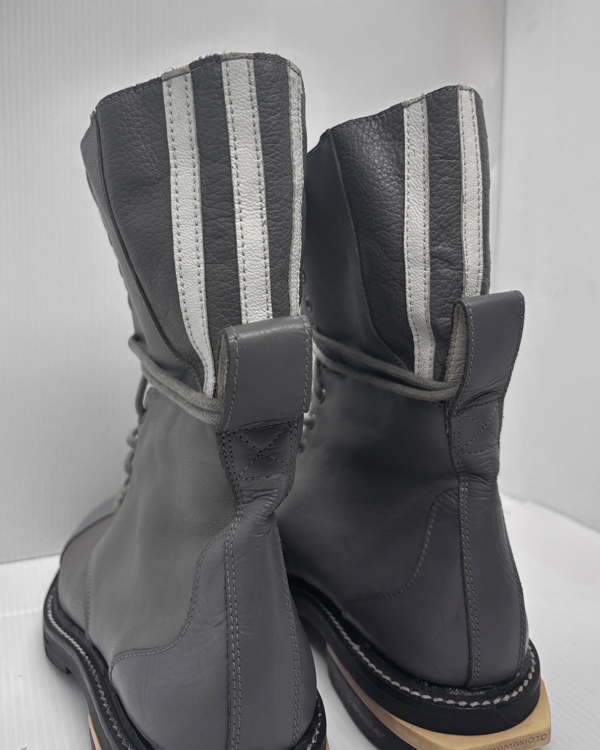 Y-3 Aw2012 Three Striped Combat Boots Size US 7.5 / EU 40-41 - 14 Thumbnail